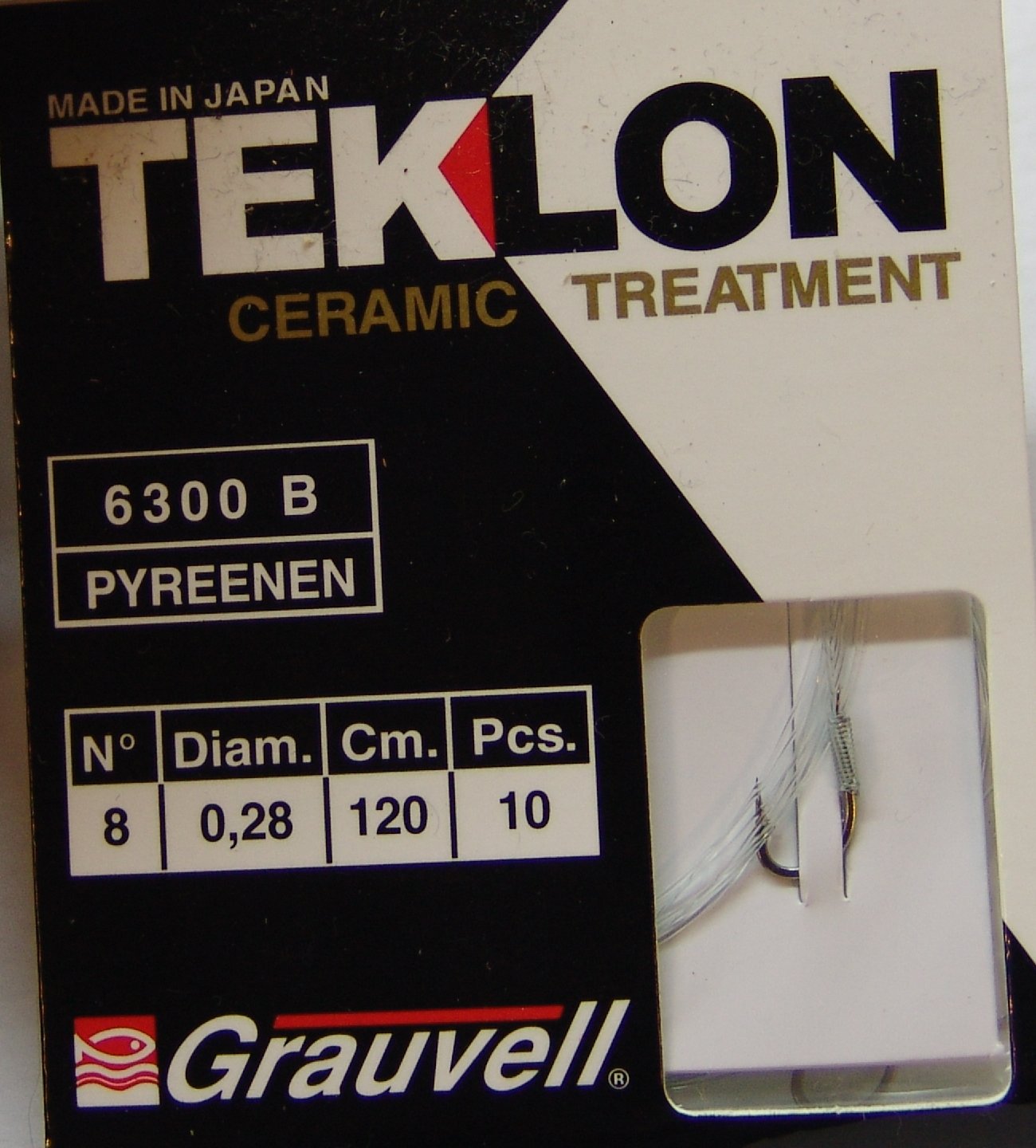 CART. ANZUELOS GRAUVELL TEKLON 6300B PYR 8 28