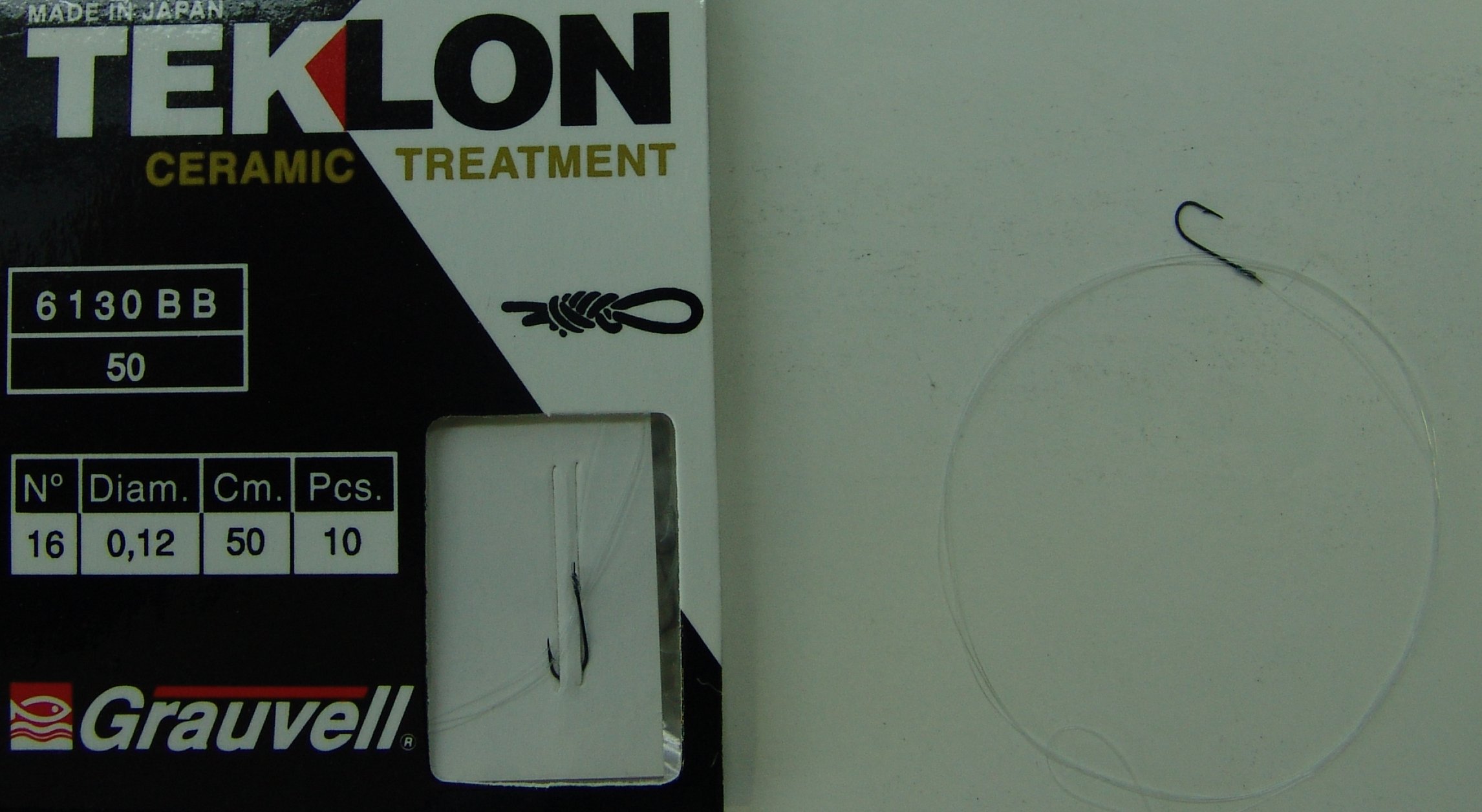 CART. ANZUELOS GRAUVELL TEKLON 6130BB 16 12