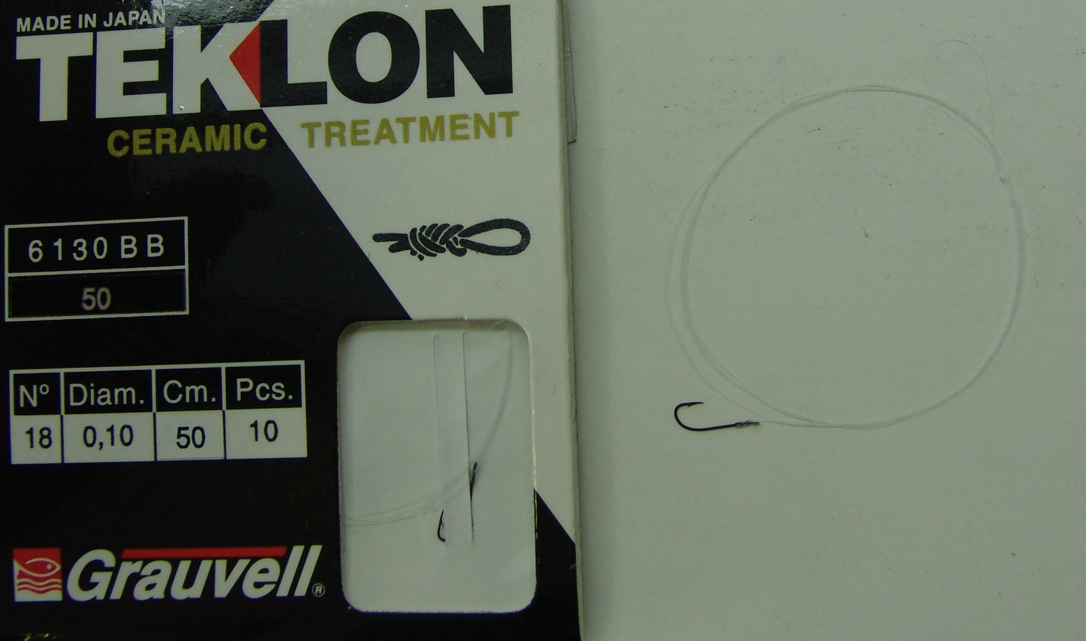 CART. ANZUELOS GRAUVELL TEKLON 6130BB 18 10