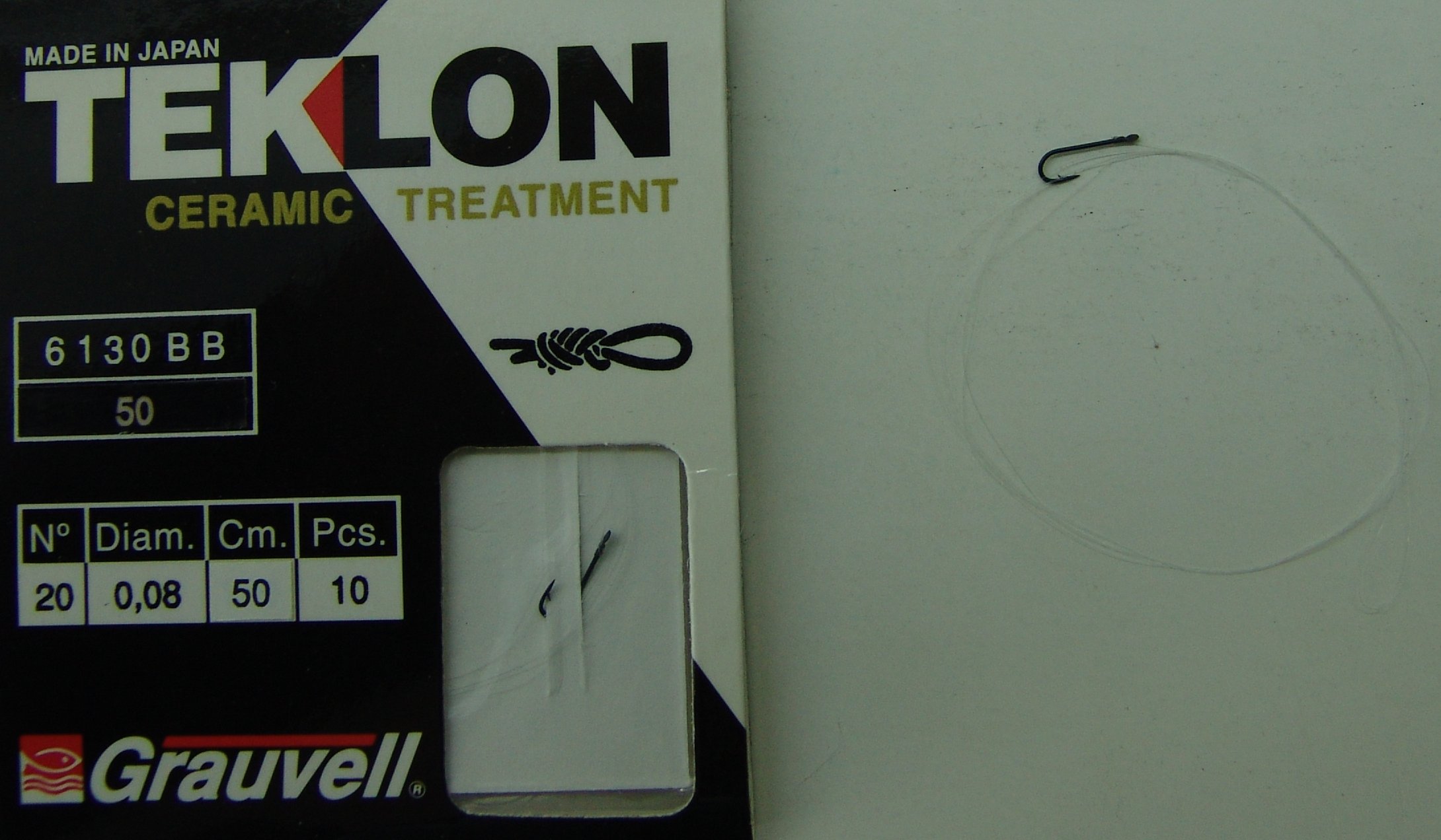 CART. ANZUELOS GRAUVELL TEKLON 6130BB 20 8