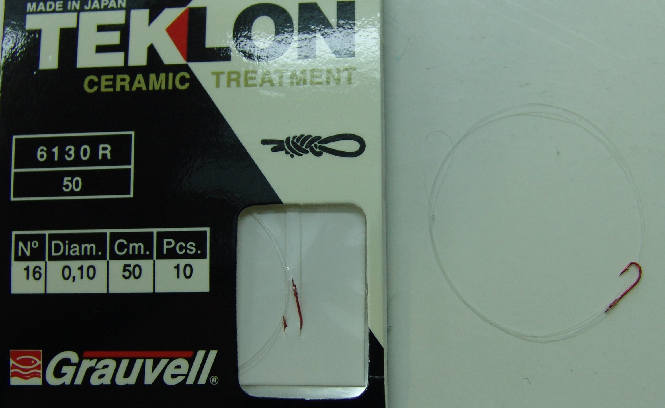 CART. ANZUELOS GRAUVELL TEKLON 6130R 16 10