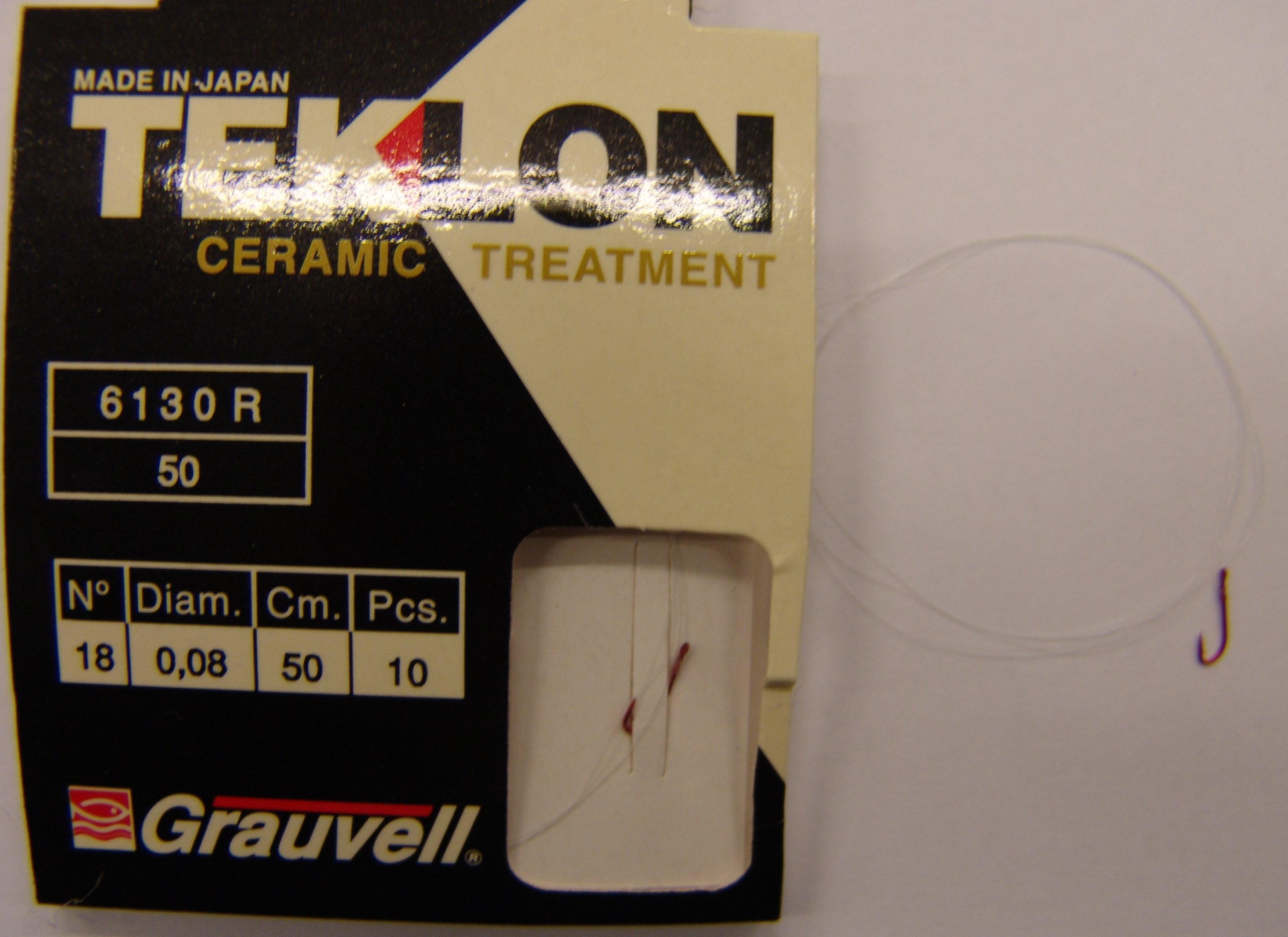 CART. ANZUELOS GRAUVELL TEKLON 6130R 18 8