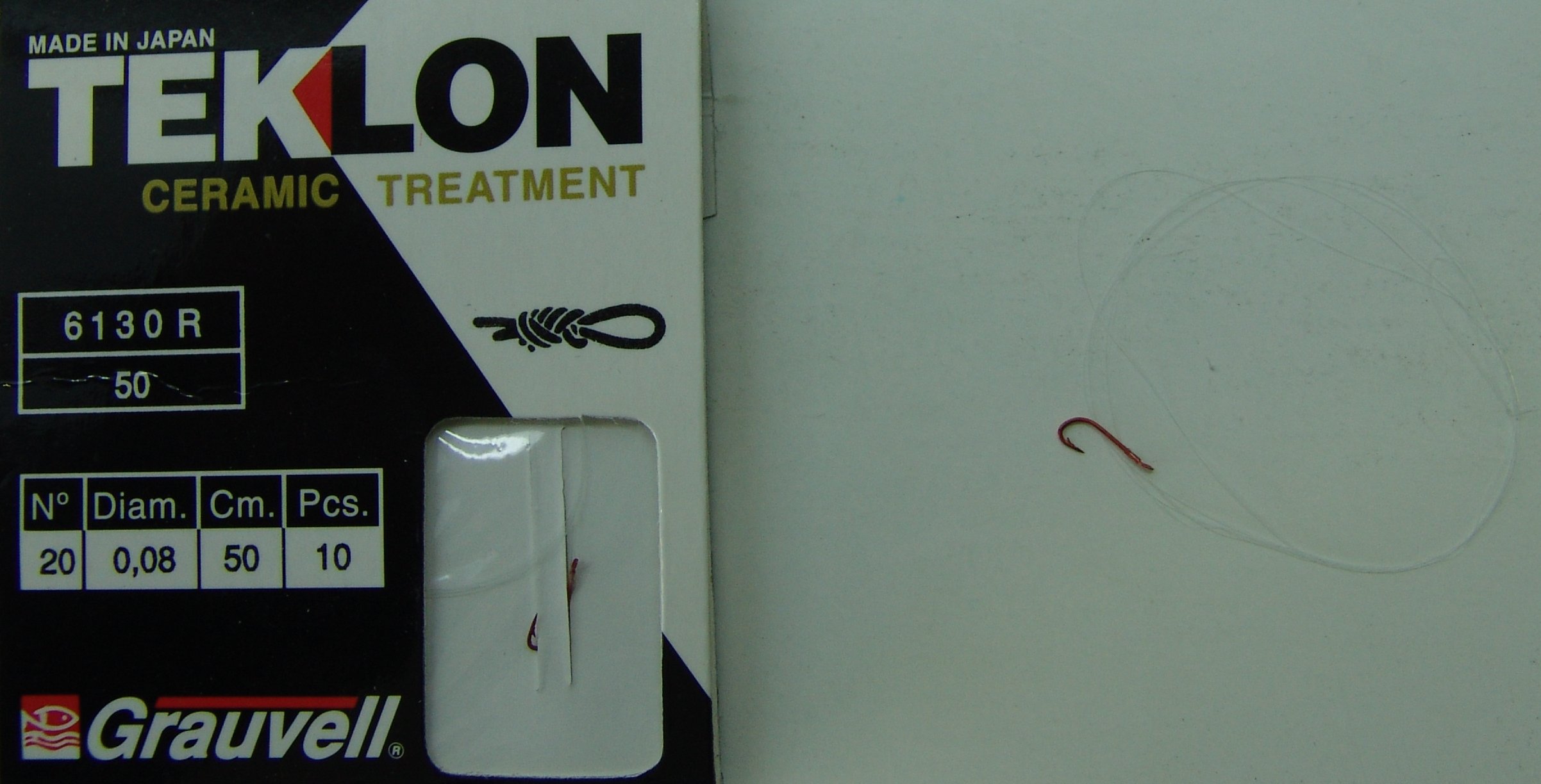 CART. ANZUELOS GRAUVELL TEKLON 6130R 20 8