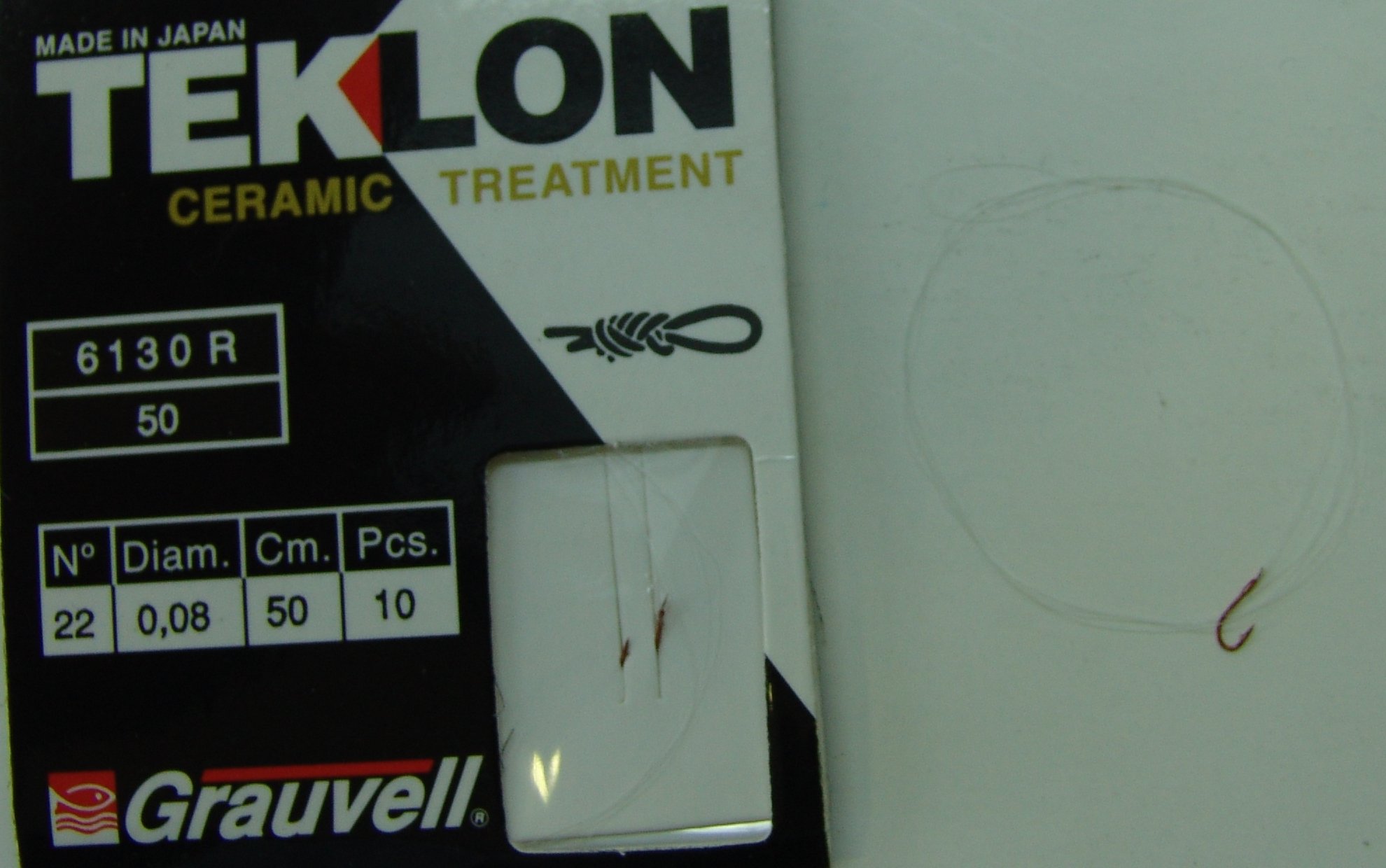 CART. ANZUELOS GRAUVELL TEKLON 6130R 22 8