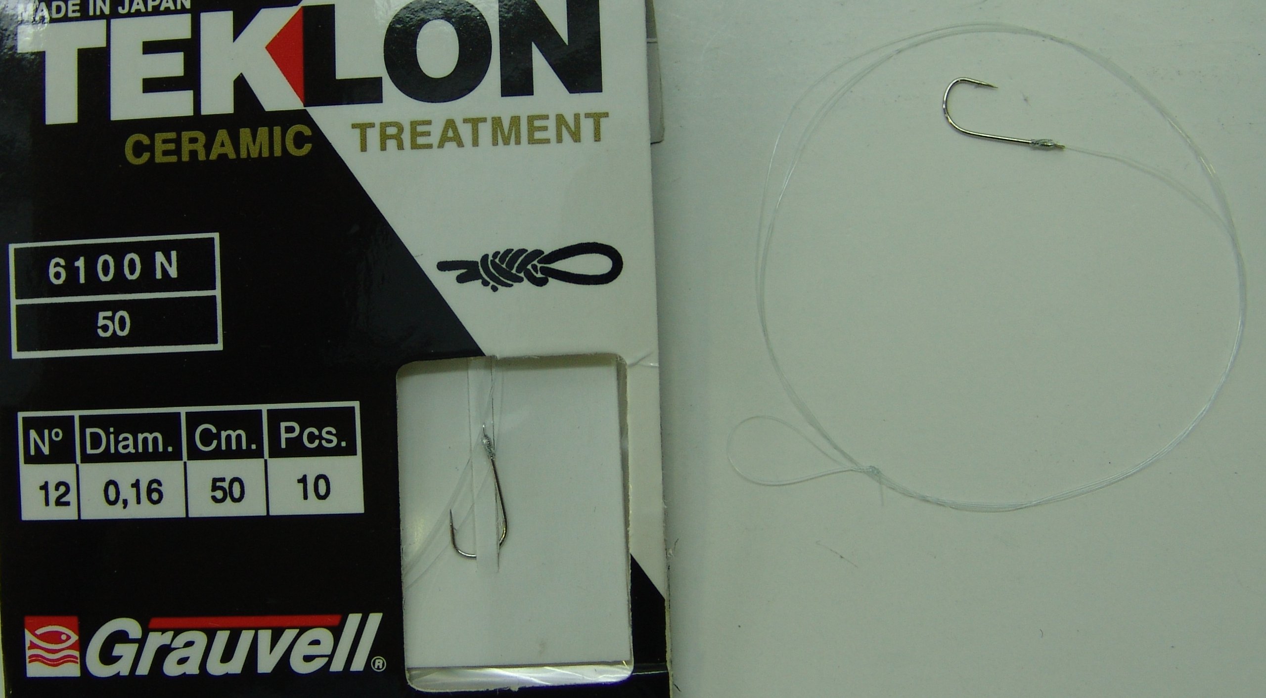 CART. ANZUELOS GRAUVELL TEKLON 6100N-50 12 16