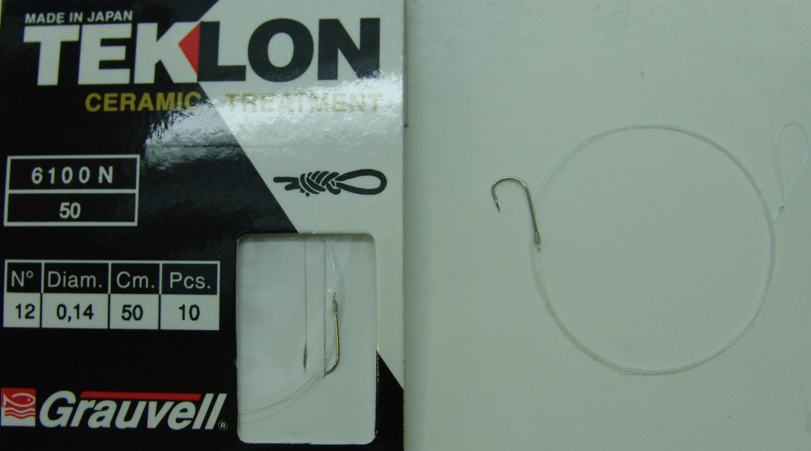 CART. ANZUELOS GRAUVELL TEKLON 6100N-50 12 14