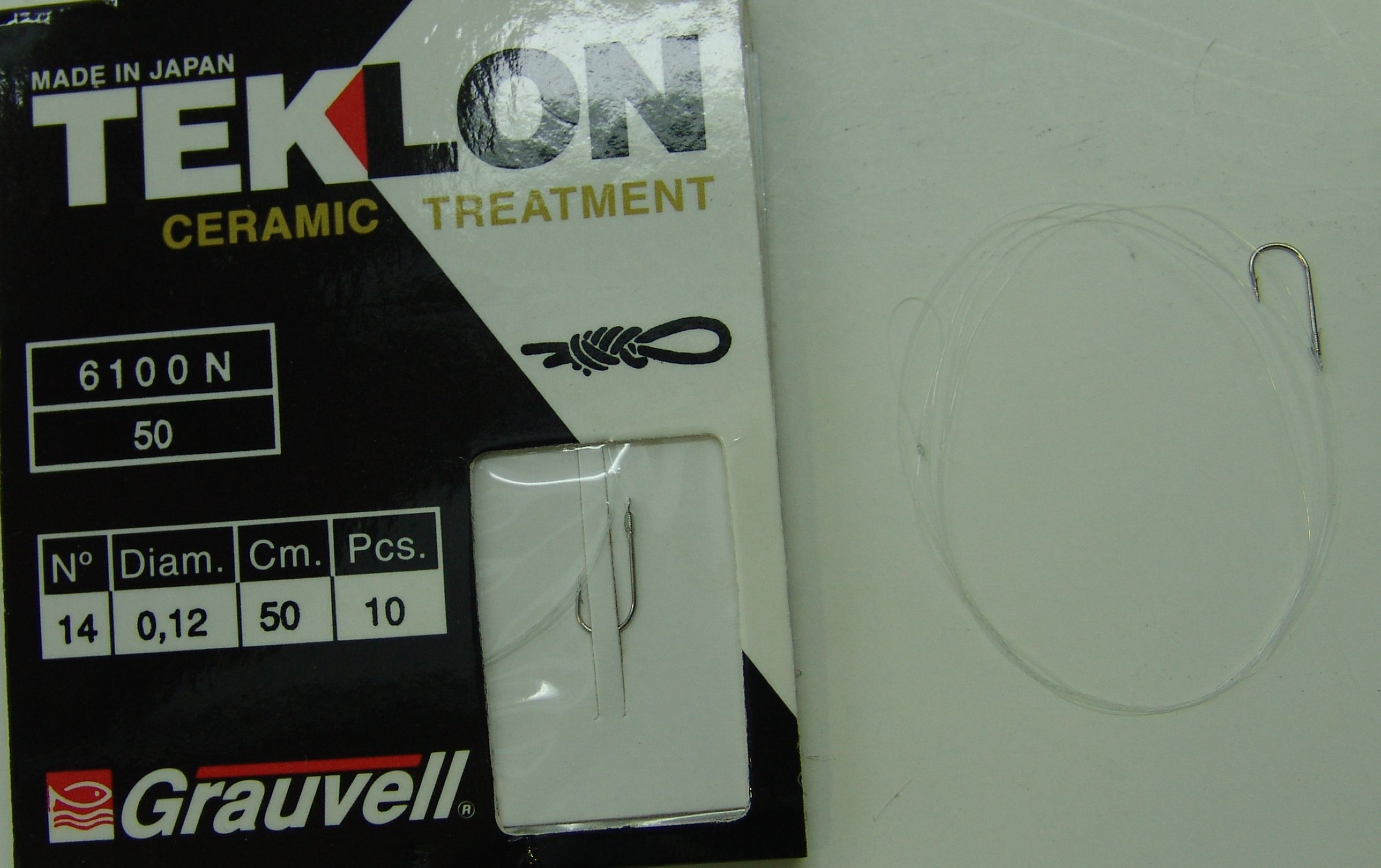 CART. ANZUELOS GRAUVELL TEKLON 6100N-50 14 12