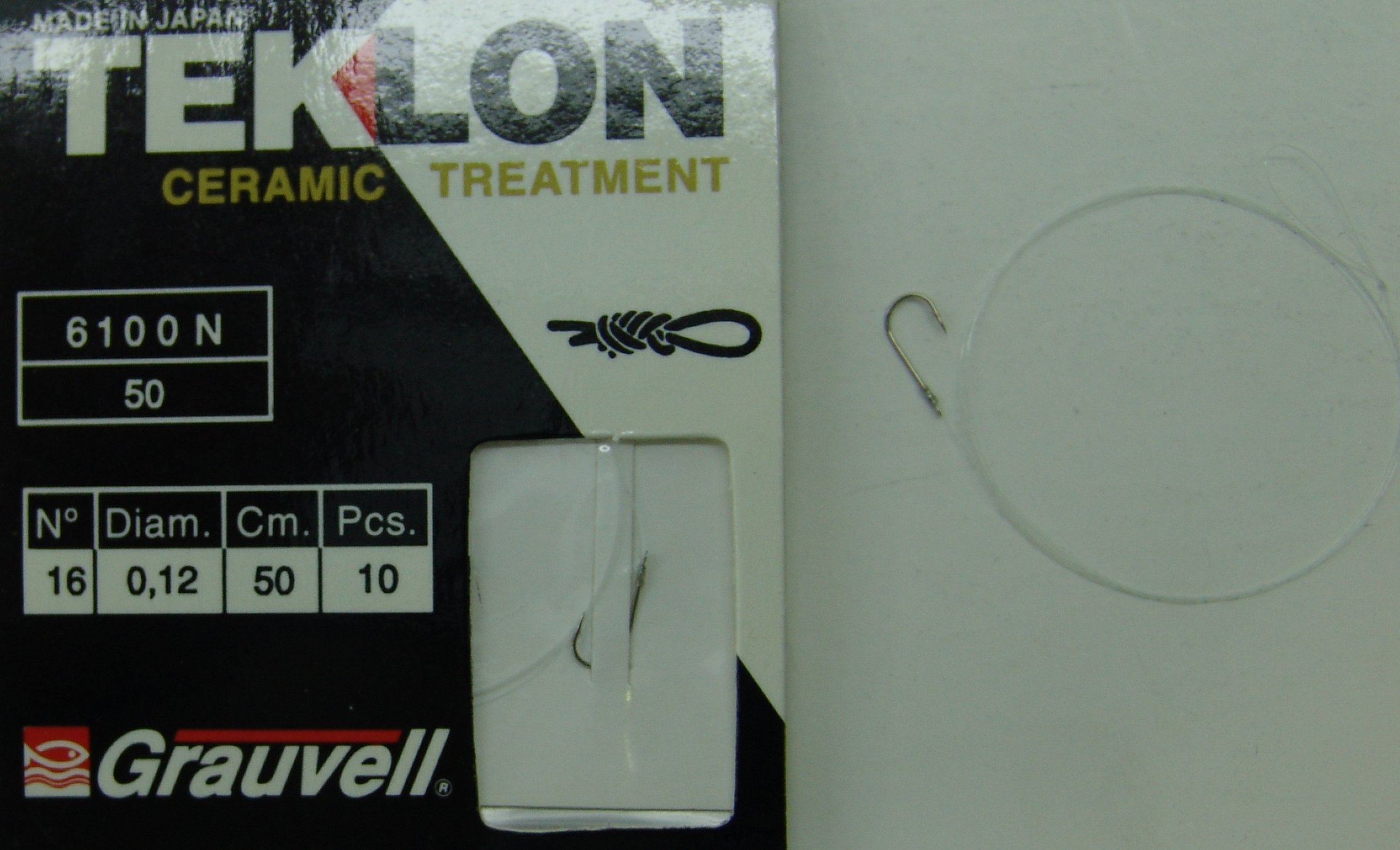 CART. ANZUELOS GRAUVELL TEKLON 6100N-50 16 12