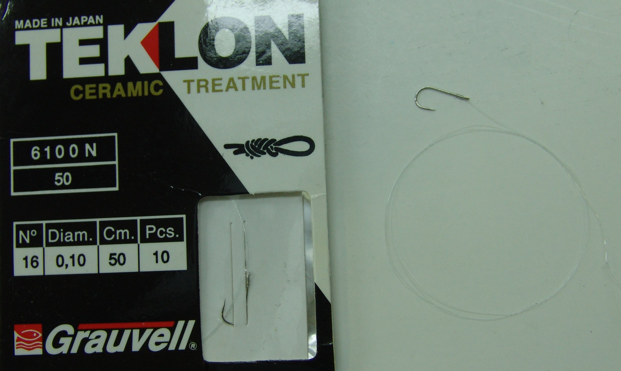 CART. ANZUELOS GRAUVELL TEKLON 6100N-50 16 10