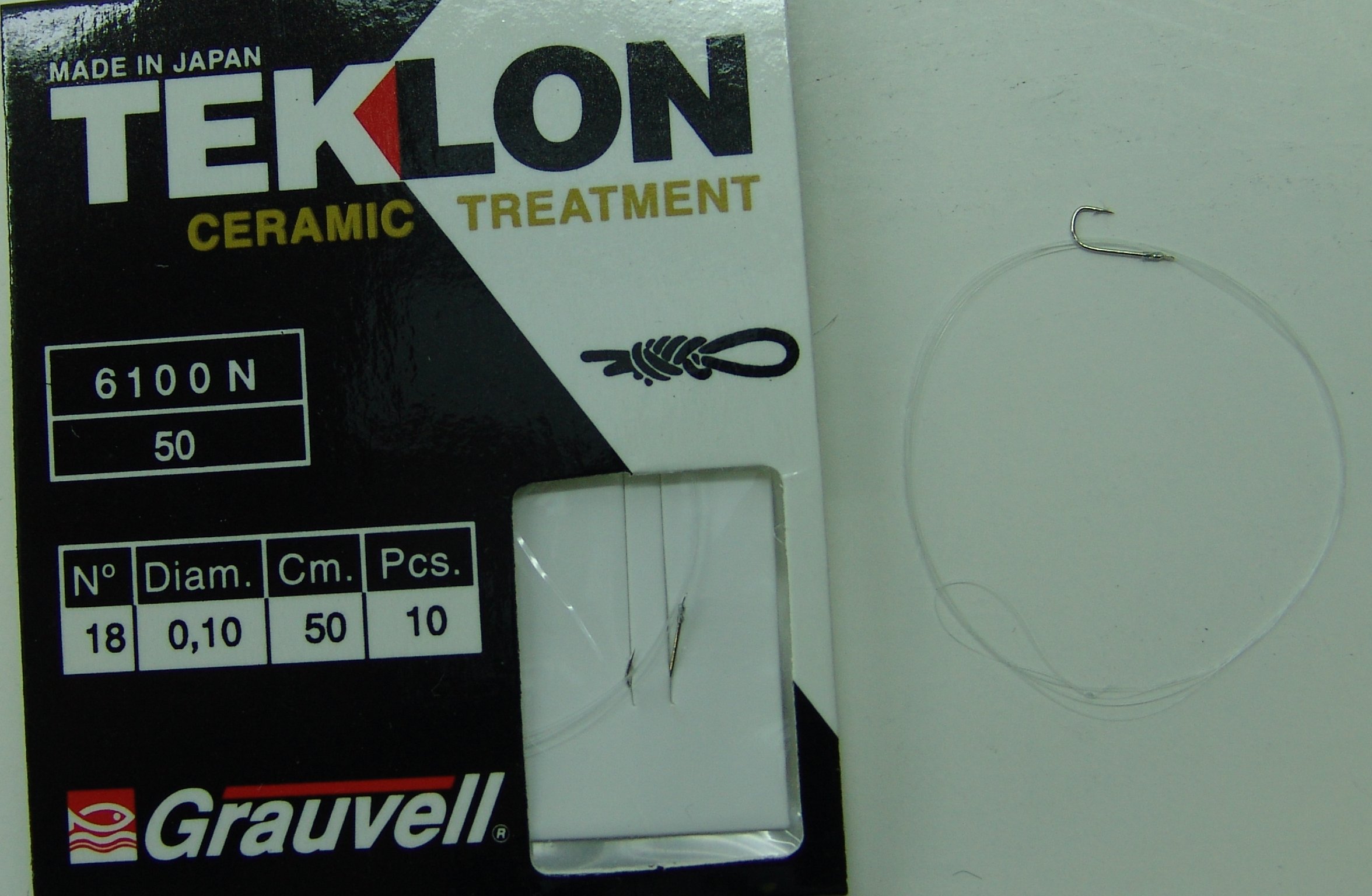 CART. ANZUELOS GRAUVELL TEKLON 6100N-50 18 10