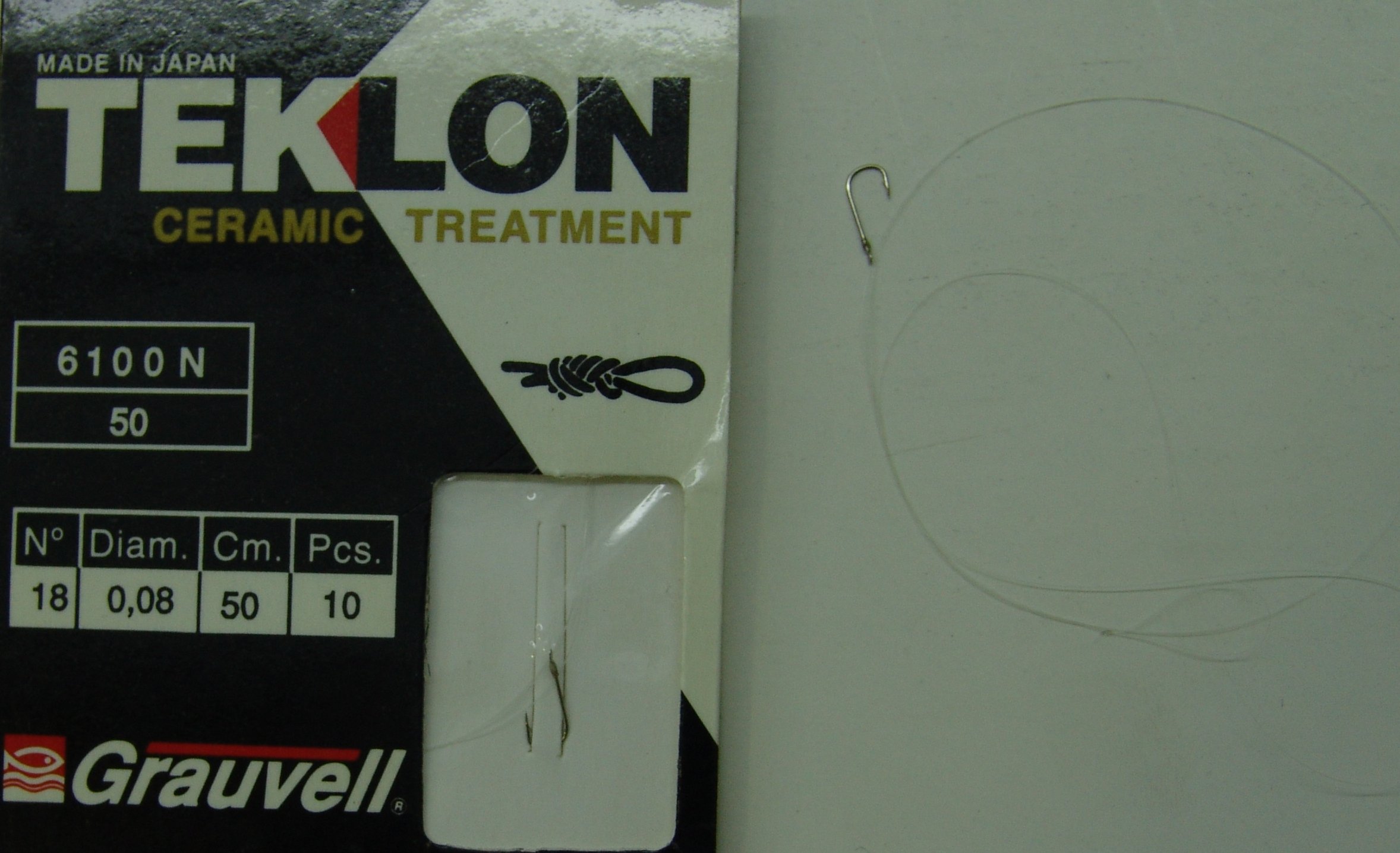 CART. ANZUELOS GRAUVELL TEKLON 6100N-50 18 8