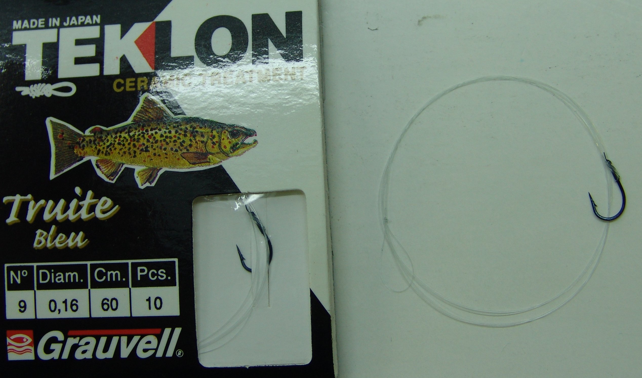 CART. ANZUELOS GRAUVELL TEKLON TRUITE BLEU Nº9