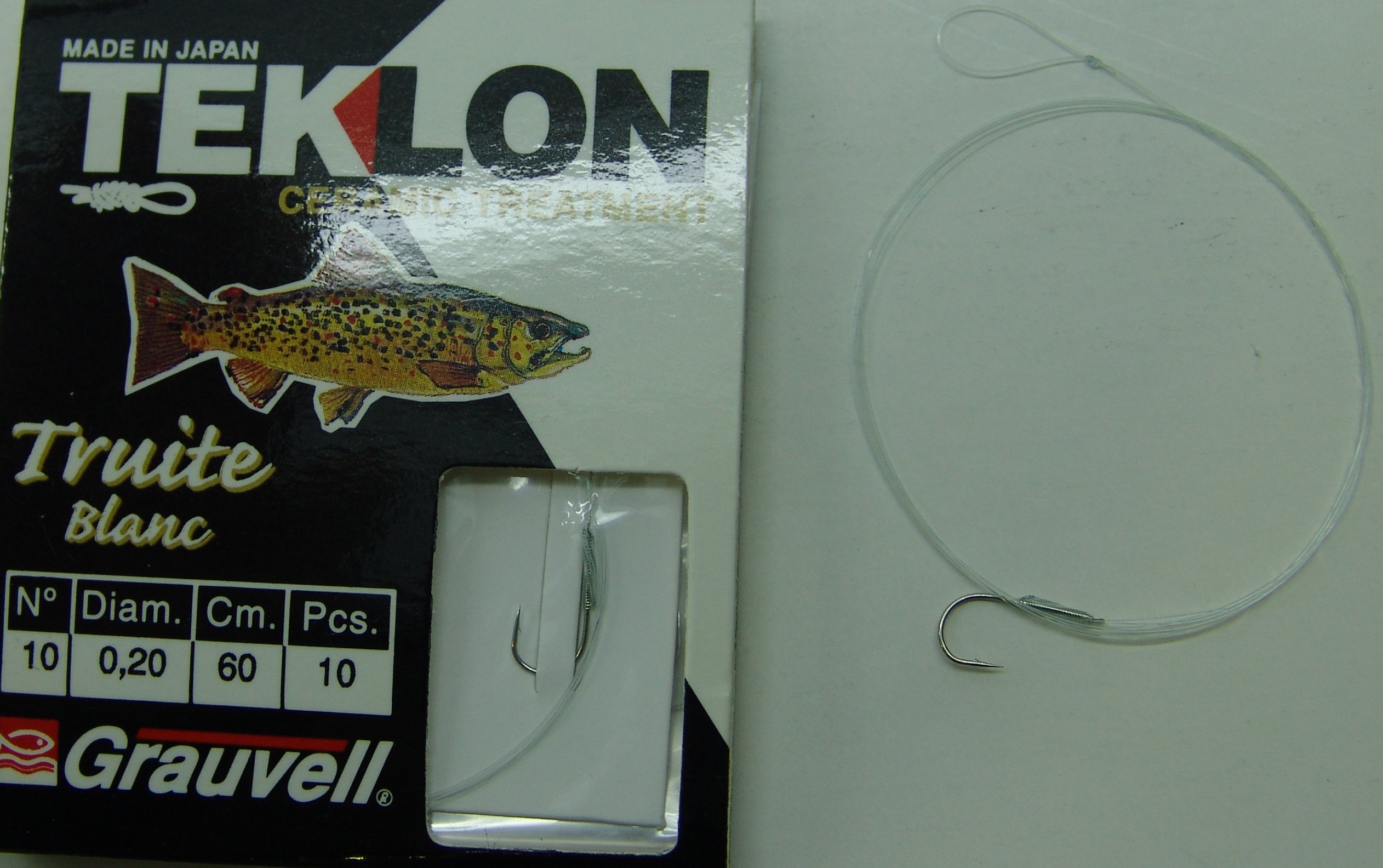 CART. ANZUELOS GRAUVELL TEKLON TRUITE BLANC Nº10