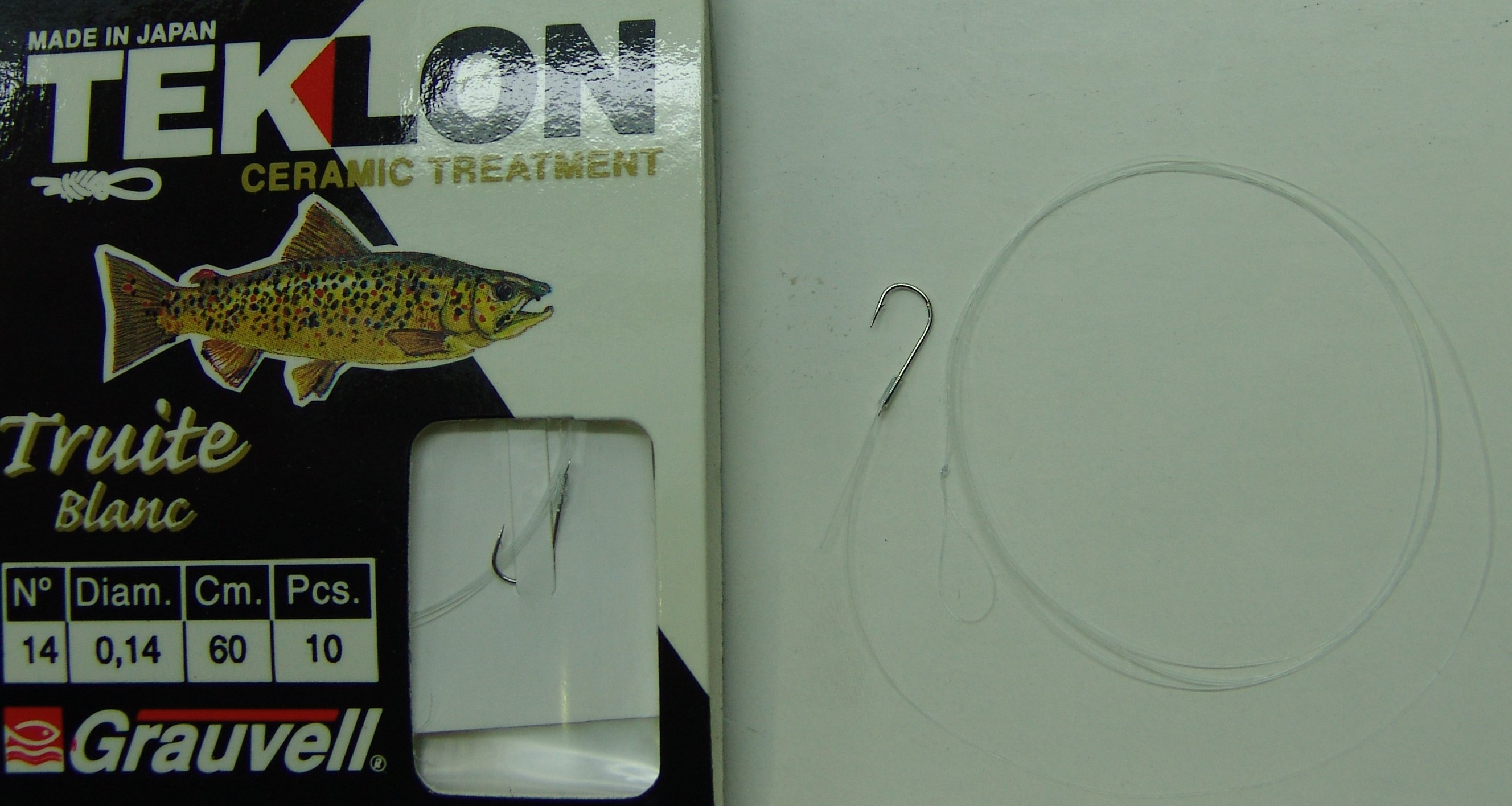 CART. ANZUELOS GRAUVELL TEKLON TRUITE BLANC Nº14