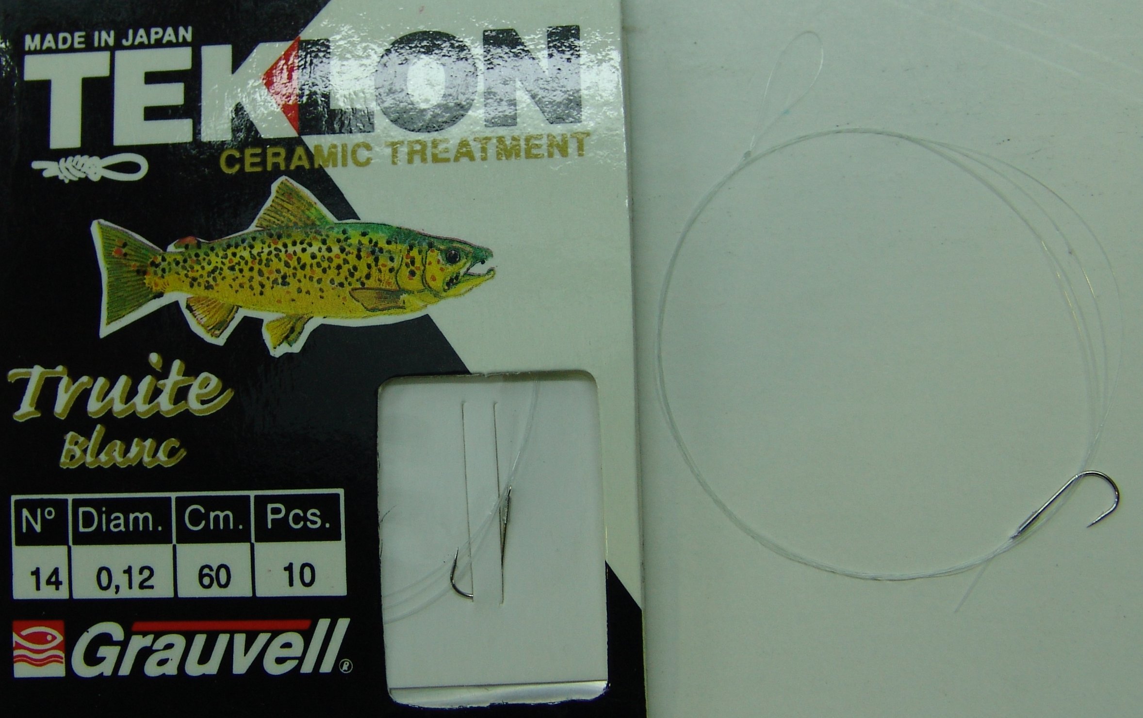 CART. ANZUELOS GRAUVELL TEKLON TRUITE BLANC Nº14