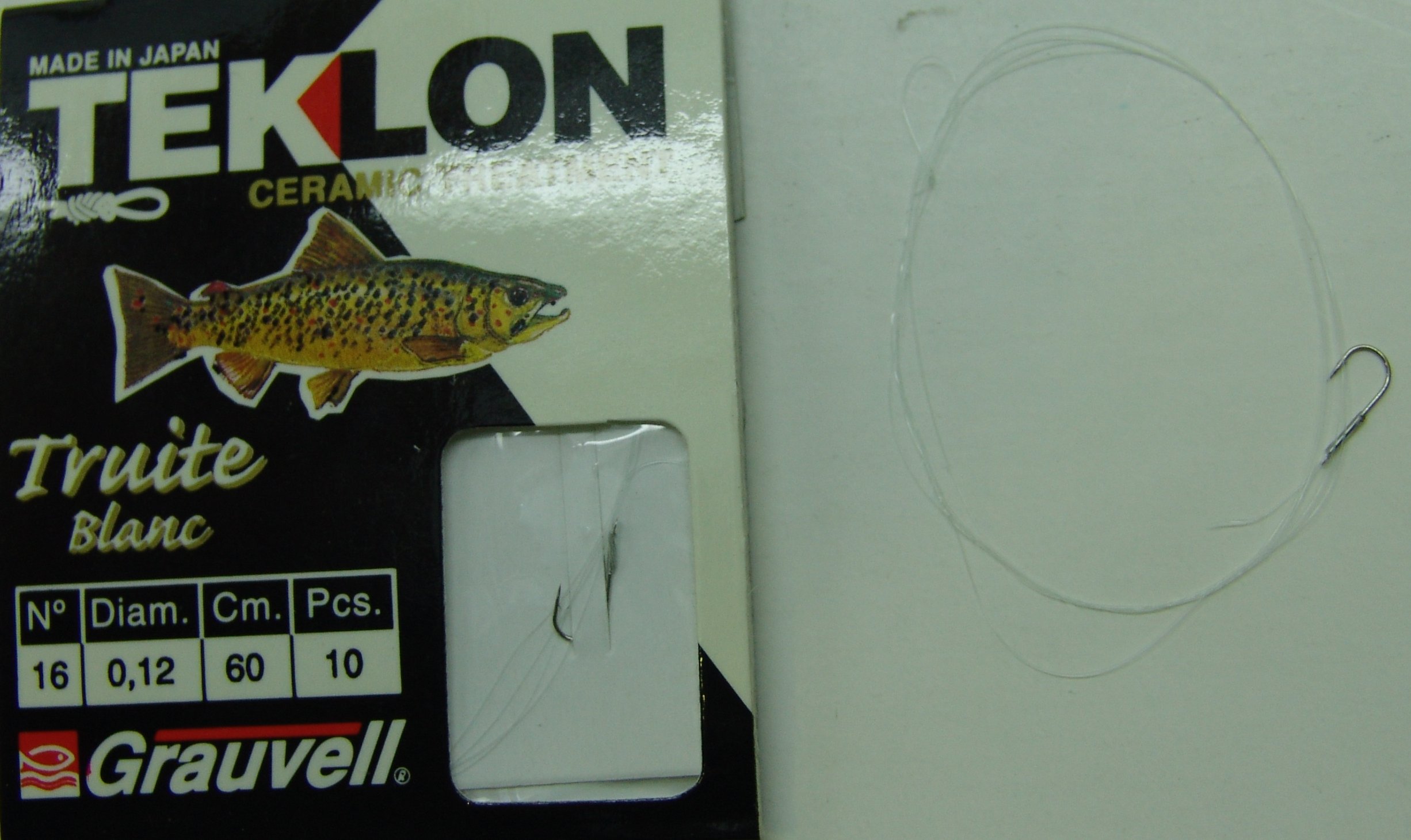 CART. ANZUELOS GRAUVELL TEKLON TRUITE BLANC Nº16