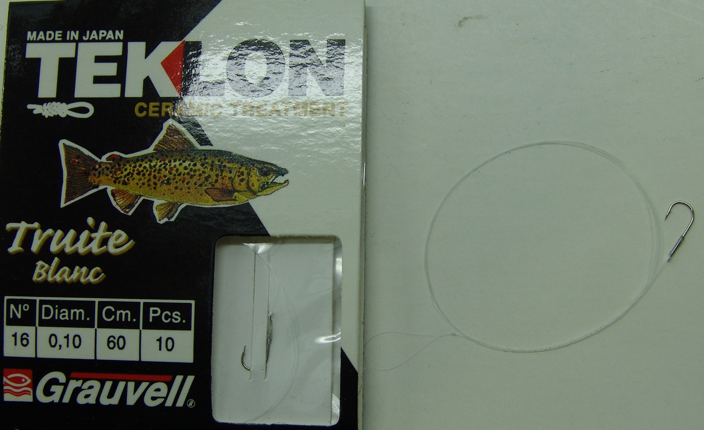 CART. ANZUELOS GRAUVELL TEKLON TRUITE BLANC Nº16