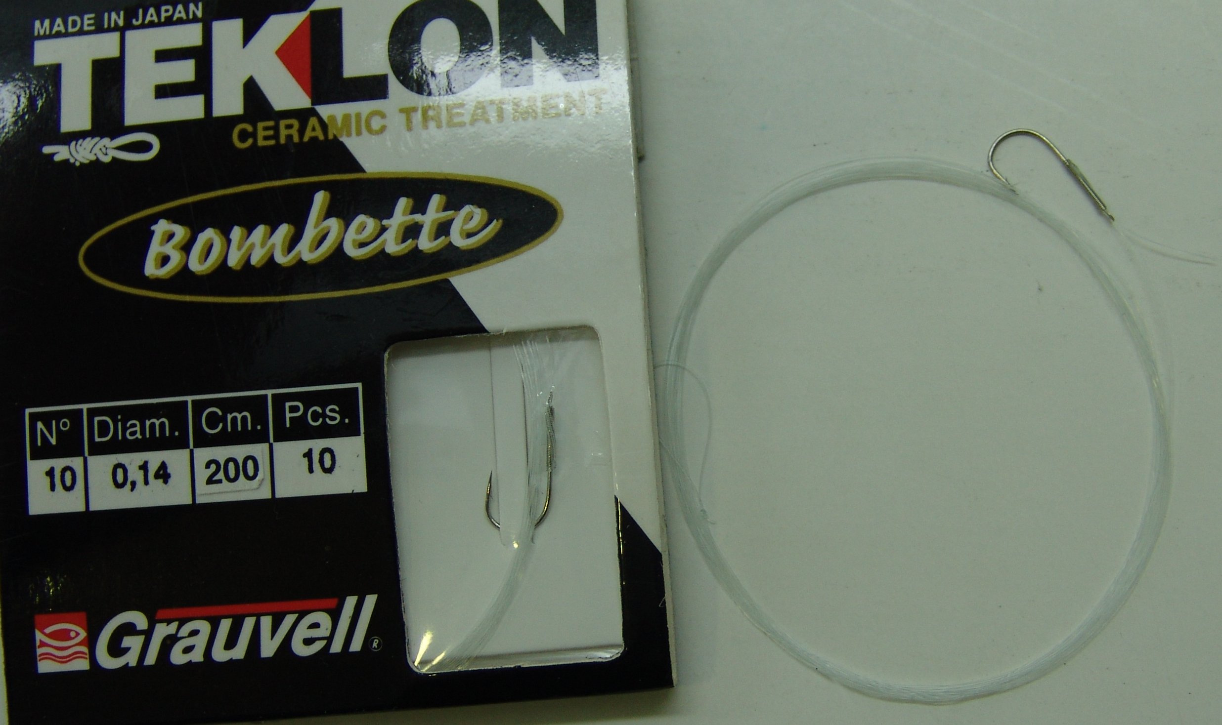 CART. ANZUELOS GRAUVELL TEKLON BOMBETTE Nº10