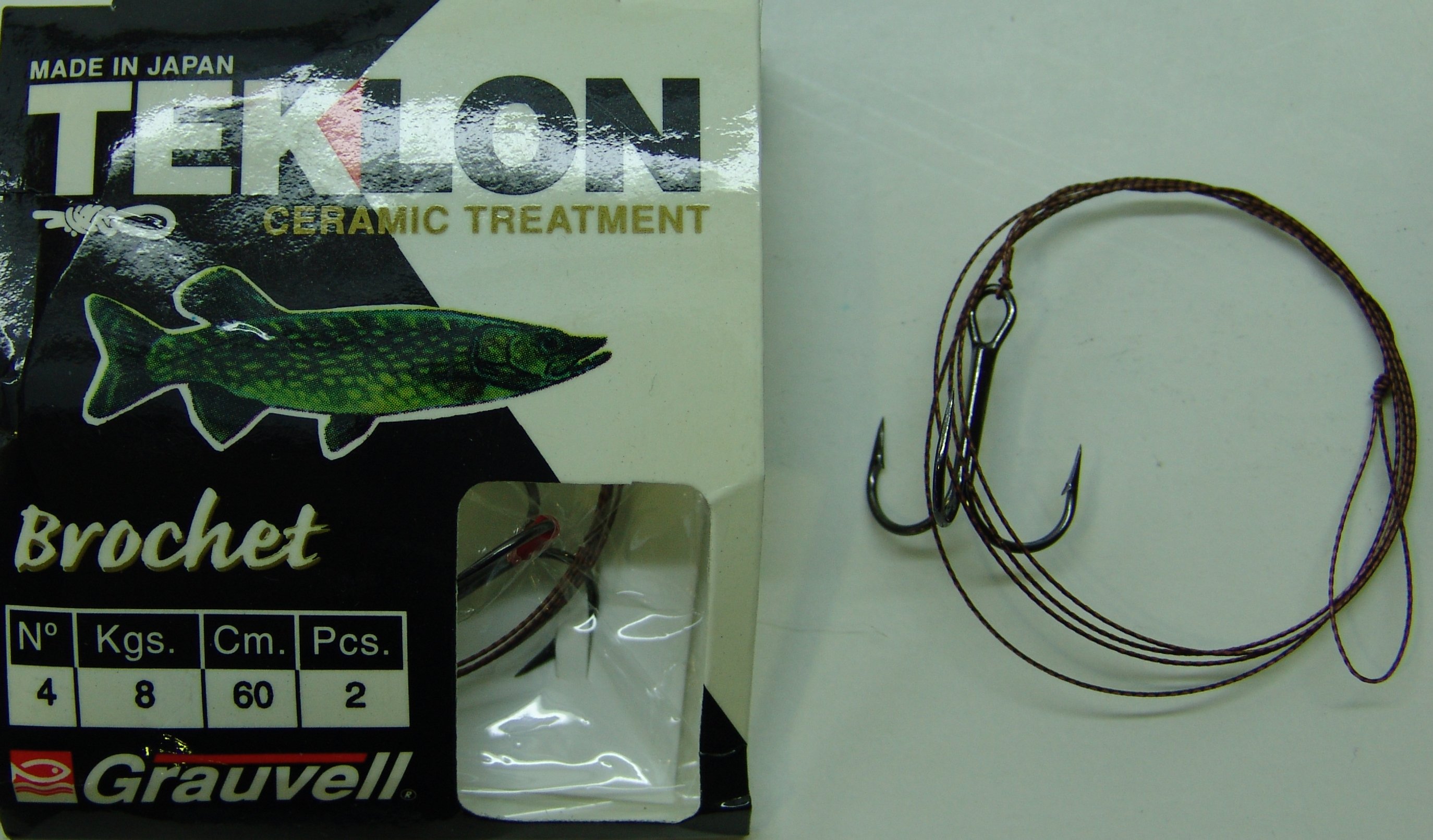 CART. ANZUELOS GRAUVELL TEKLON BROCHET 4 (2 unidad