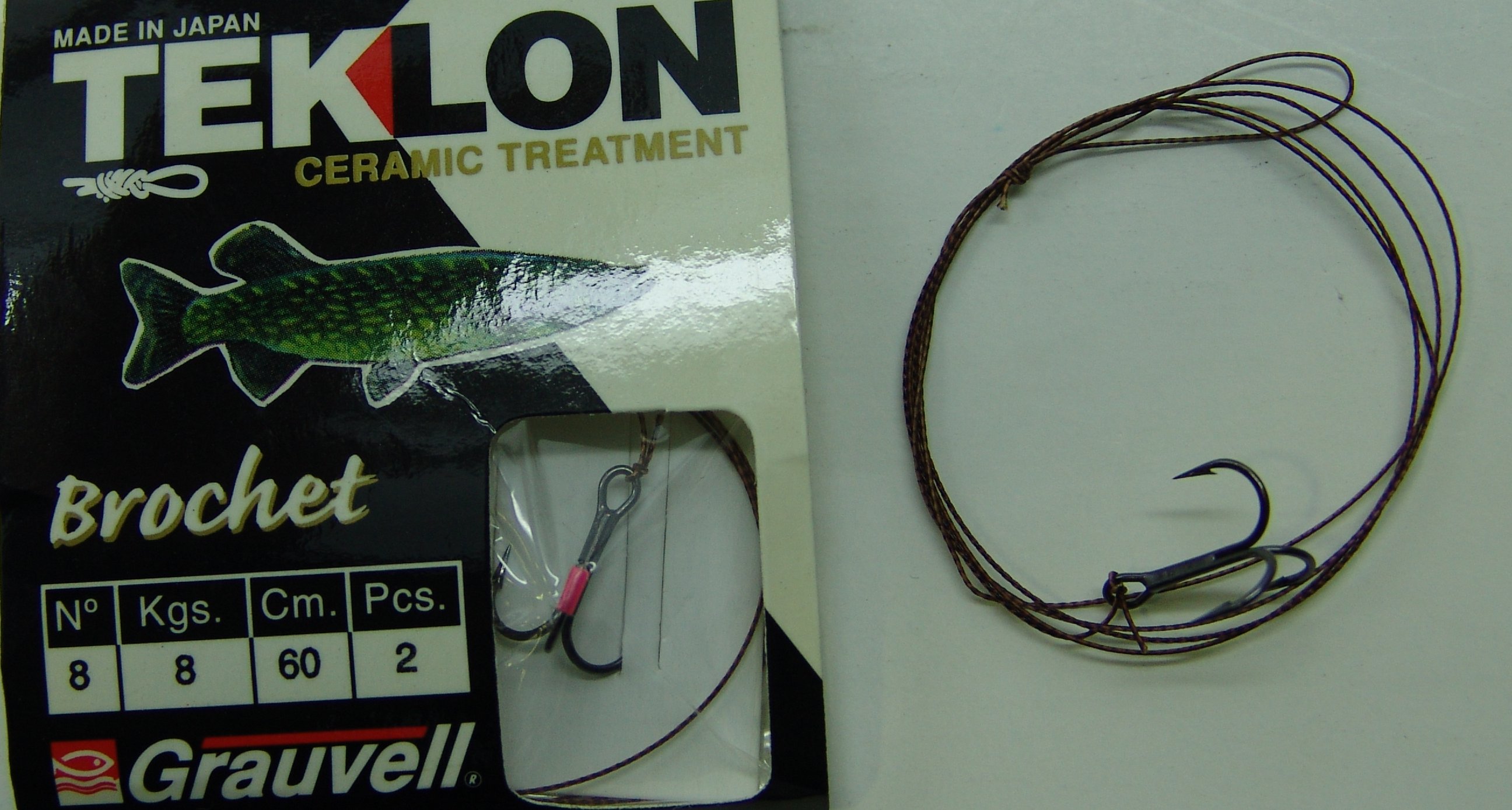 CART. ANZUELOS GRAUVELL TEKLON BROCHET 8 (2 unidad