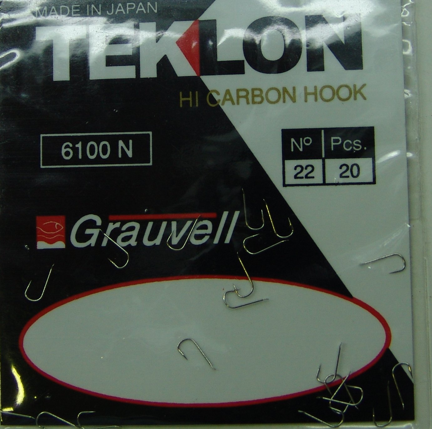ANZUELO GRAUVELL TEKLON 6100N 22 (20 uni)