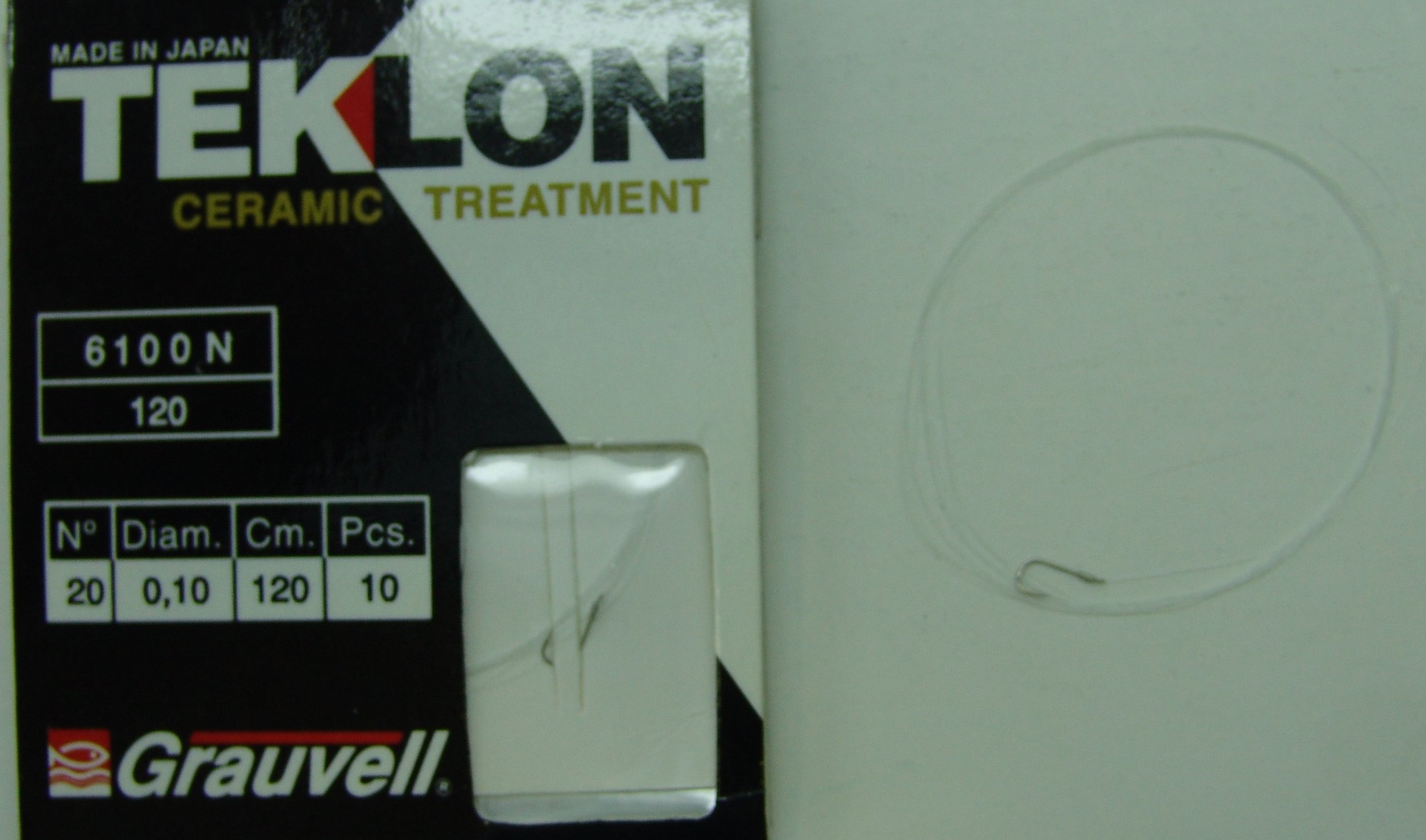 CART. ANZUELOS GRAUVELL TEKLON 6100N-120 20 10