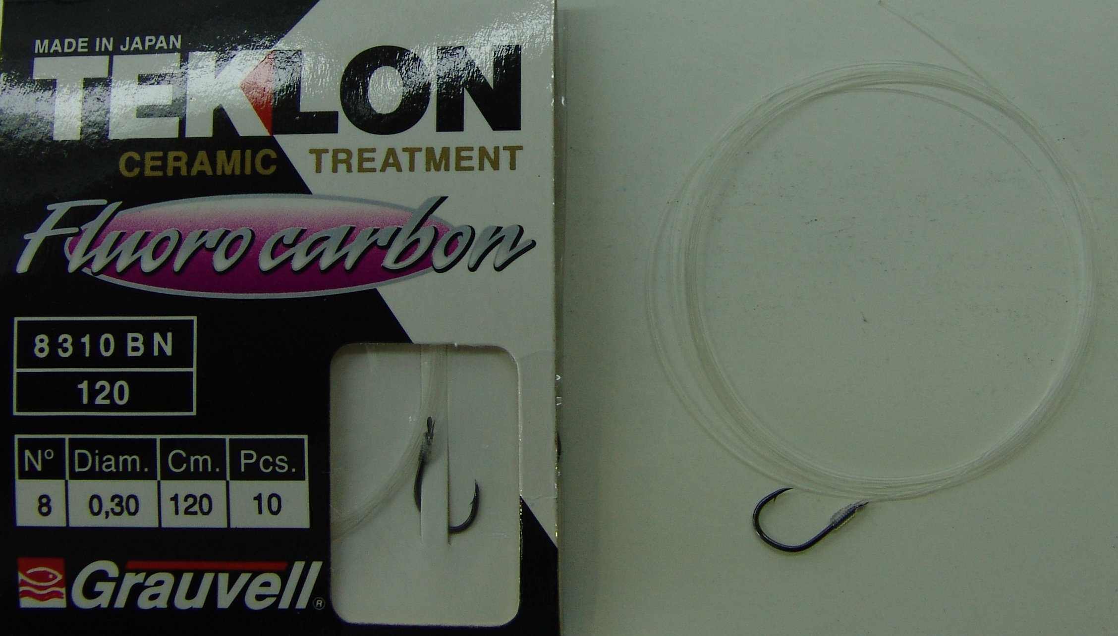 CART. ANZUELOS GRAUVELL TEKLON FL 8310BN 8 30 (FLUOROCARBON)