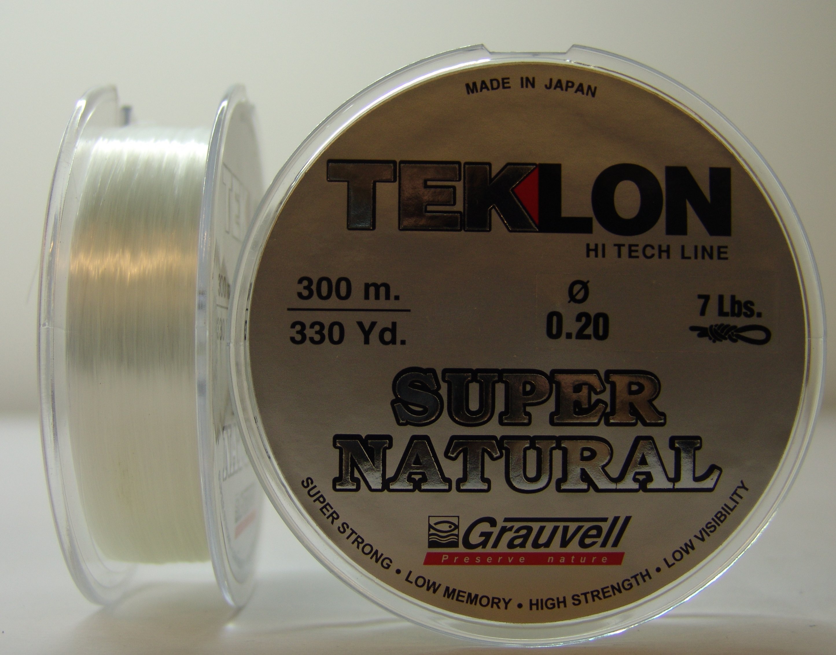 NYLON GRAUVELL TEKLON SUPERNATURAL 300 MT 0.20mm 7lbs