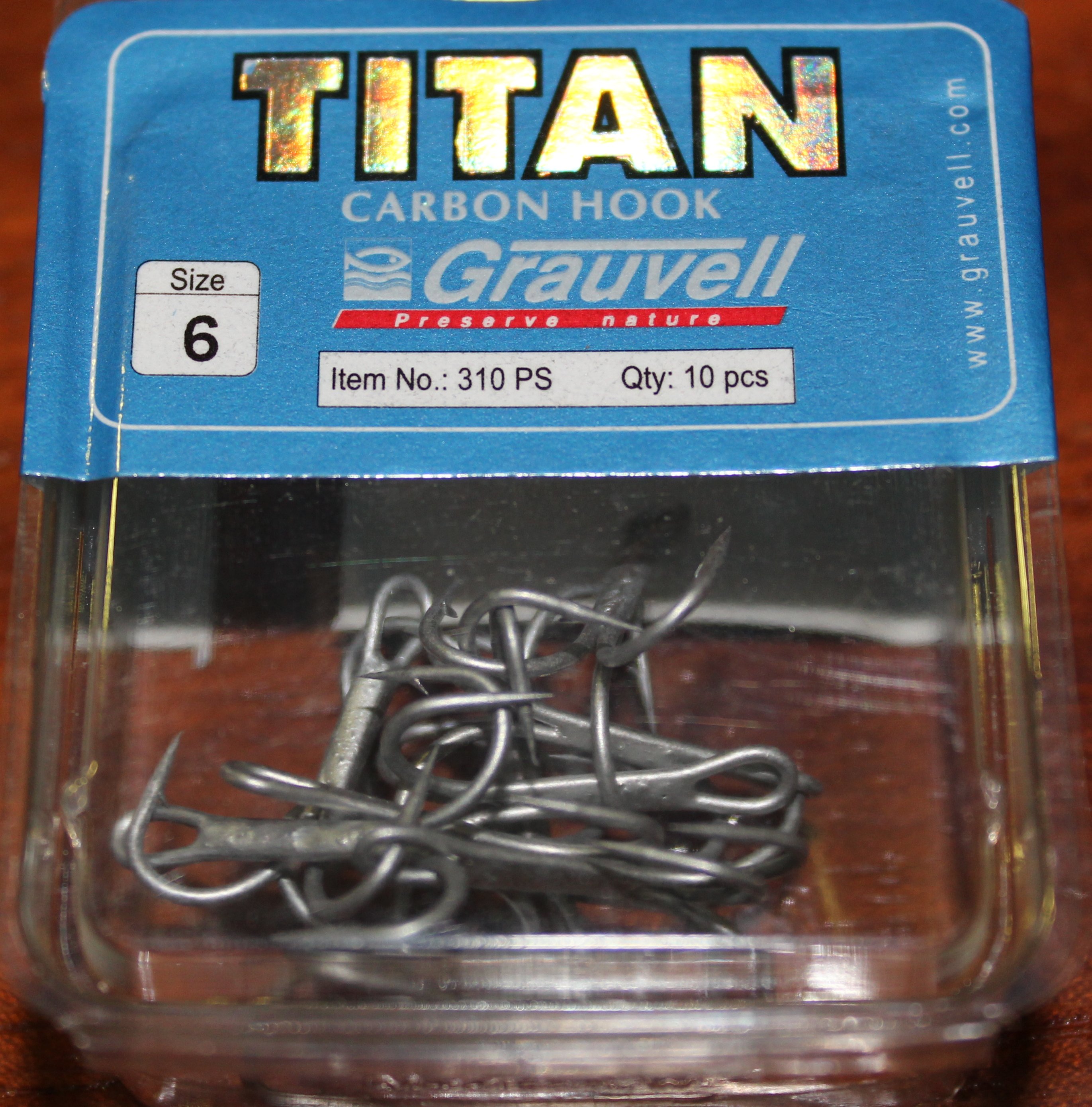 GRAUVELL ANZUELO TRIPLE TITAN 310PS 6 (10 unidades