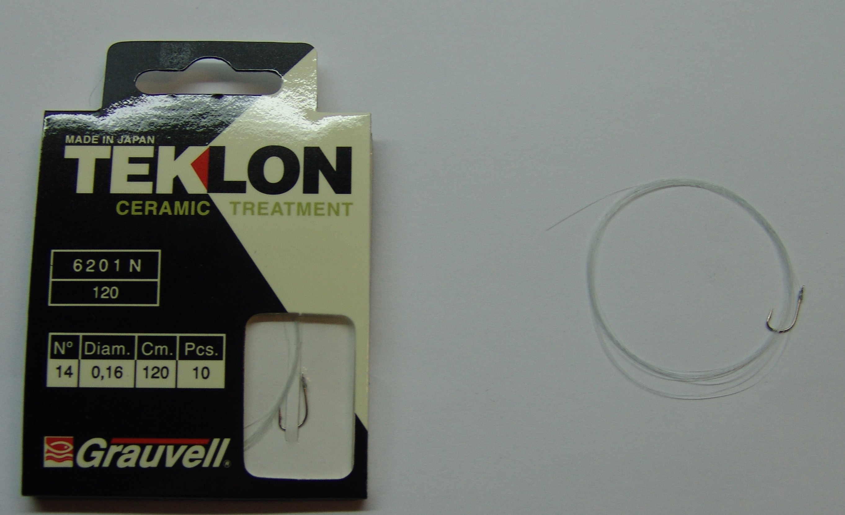 CART. ANZUELOS GRAUVELL TEKLON 6201N 120 14 16