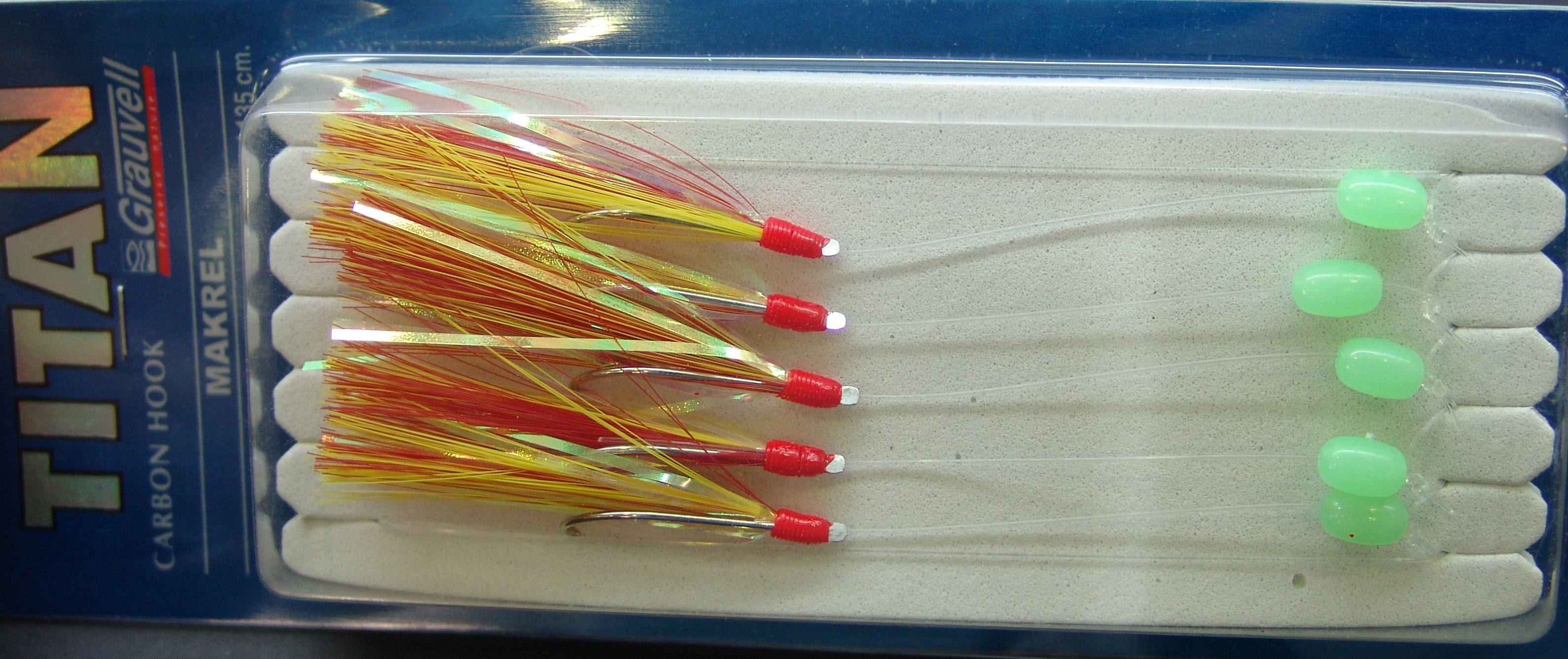 SABIKI - GRAUVELL - MAKREL 1/0 RED/YELLOW