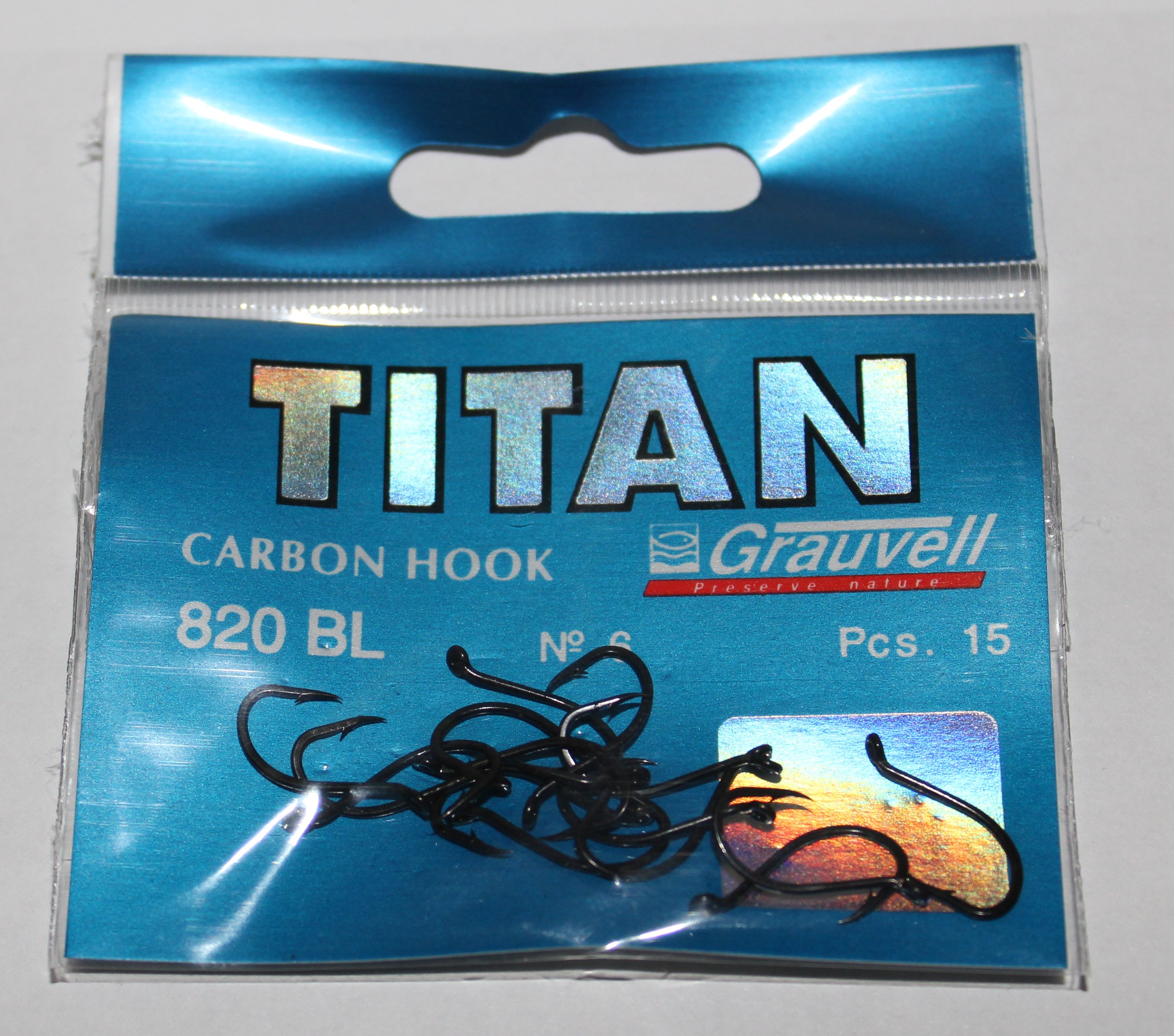 ANZUELO GRAUVELL TITAN 820BL 6 (15 unidades)