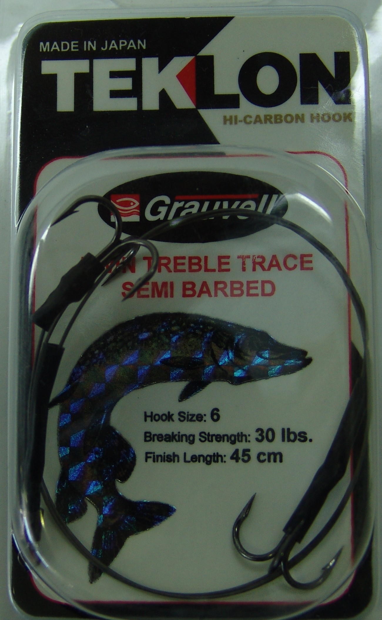 ANZUELO GRAUVELL TEKLON TWIN TREBLE TRACE S BARB 6