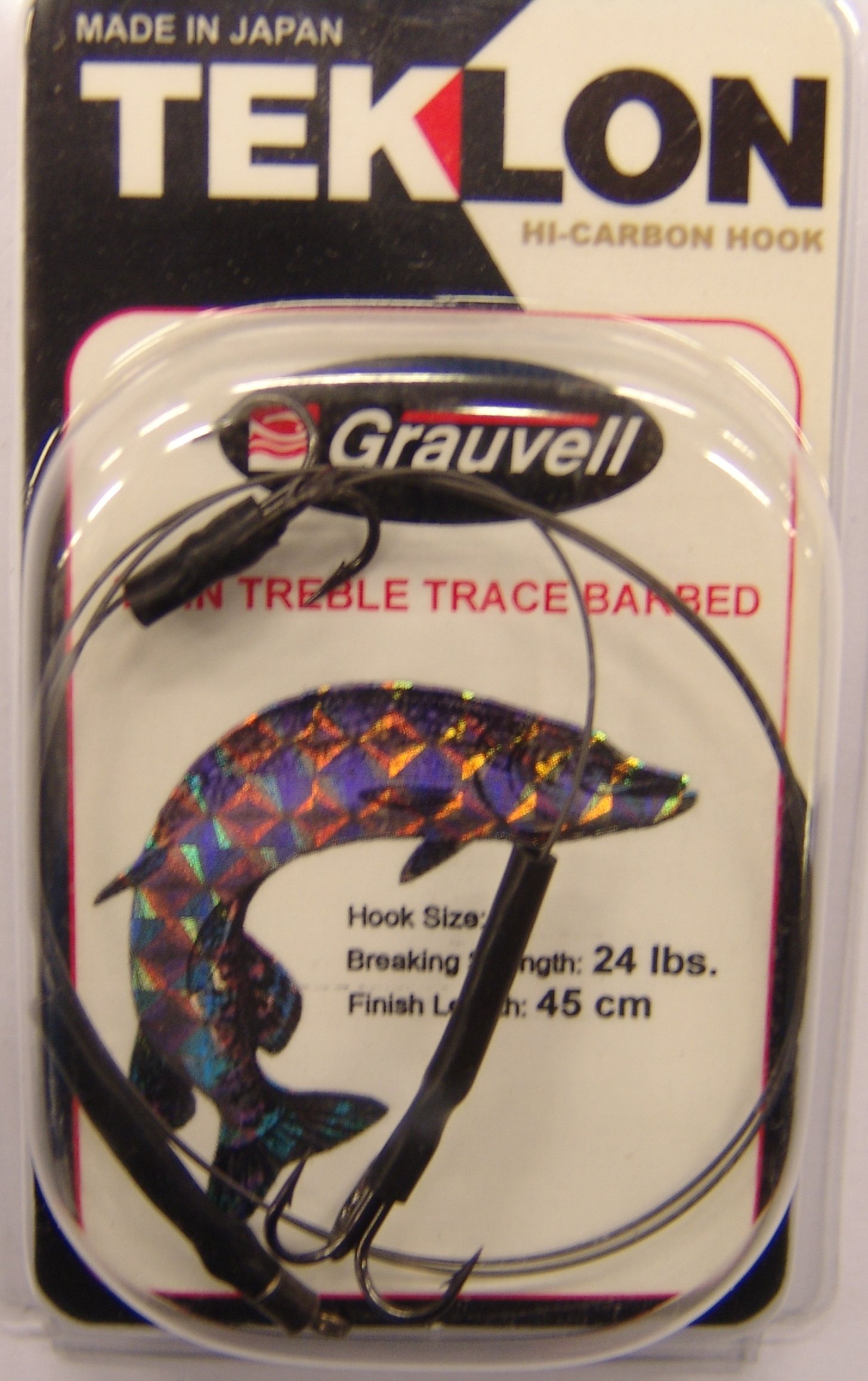 ANZUELO GRAUVELL TEKLON TWIN TREBLE TRACE BARBED 8