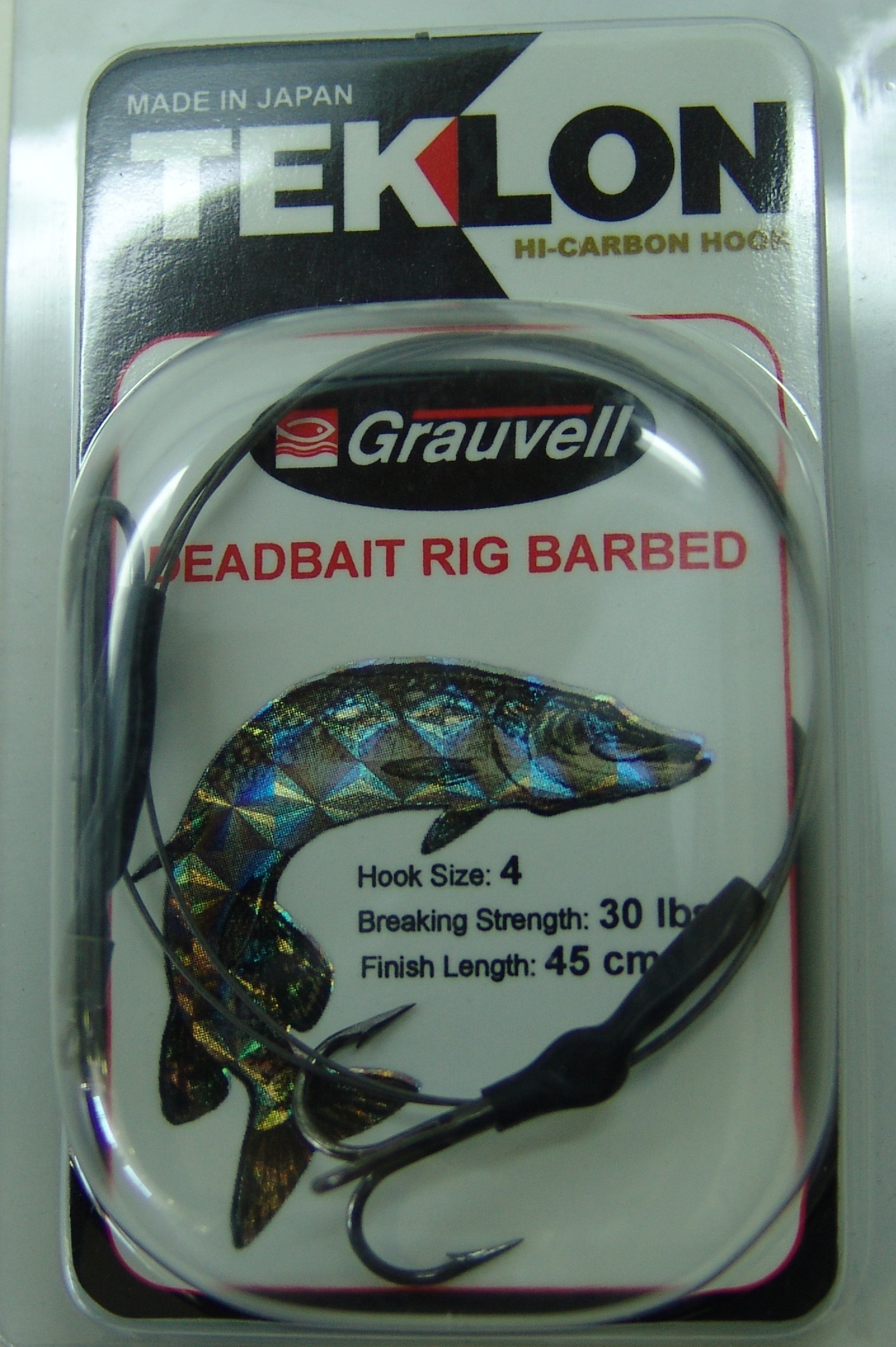 ANZUELO GRAUVELL TEKLON DEADBAIT RIG BARBED 4
