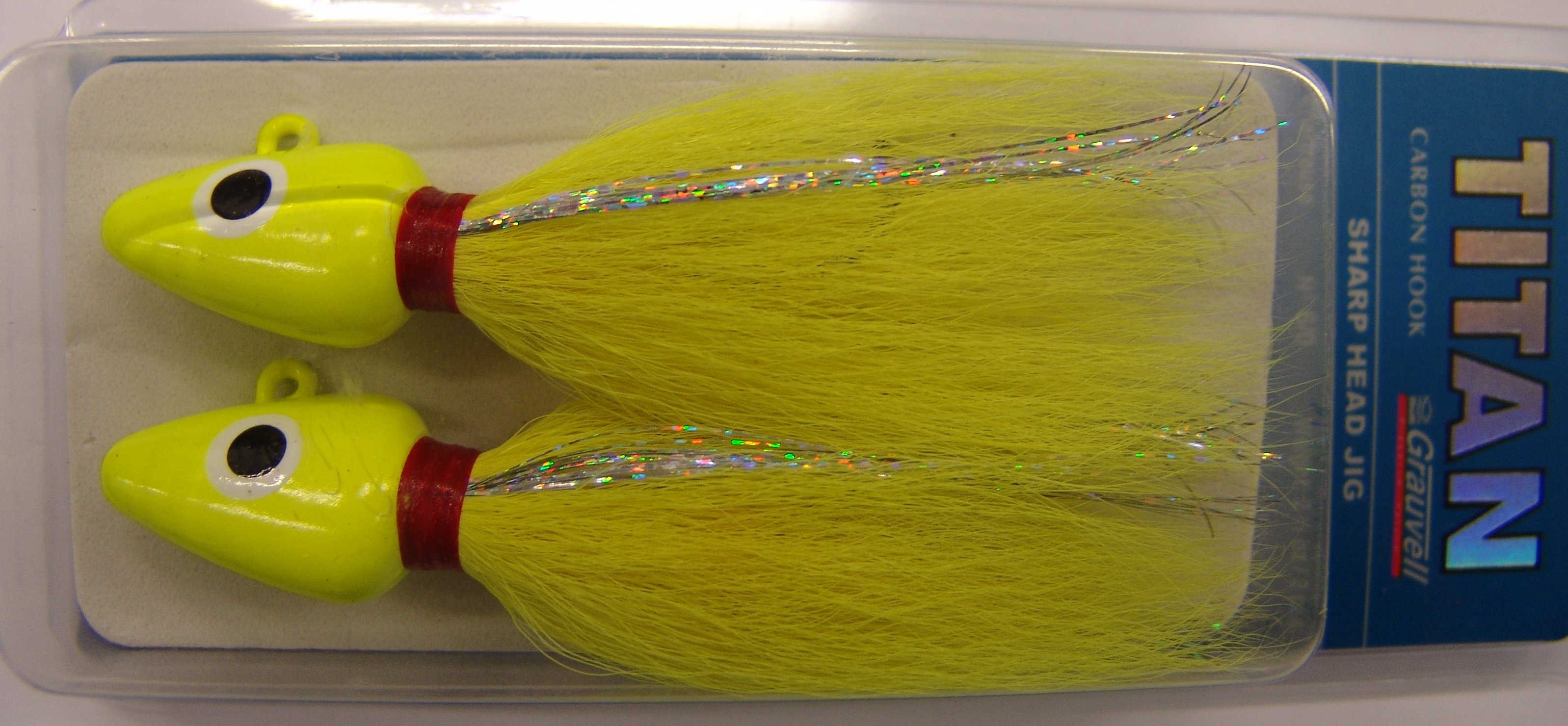 SHARP HEAD JIG 2 1/2 OZ  6/0 CH