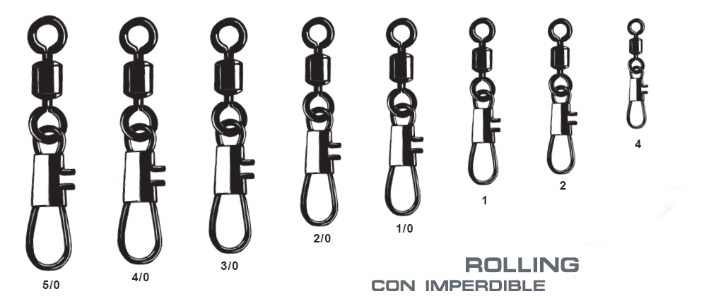 EMERILLON TEKLON ROLLING IMP N.4 (8 unidades)