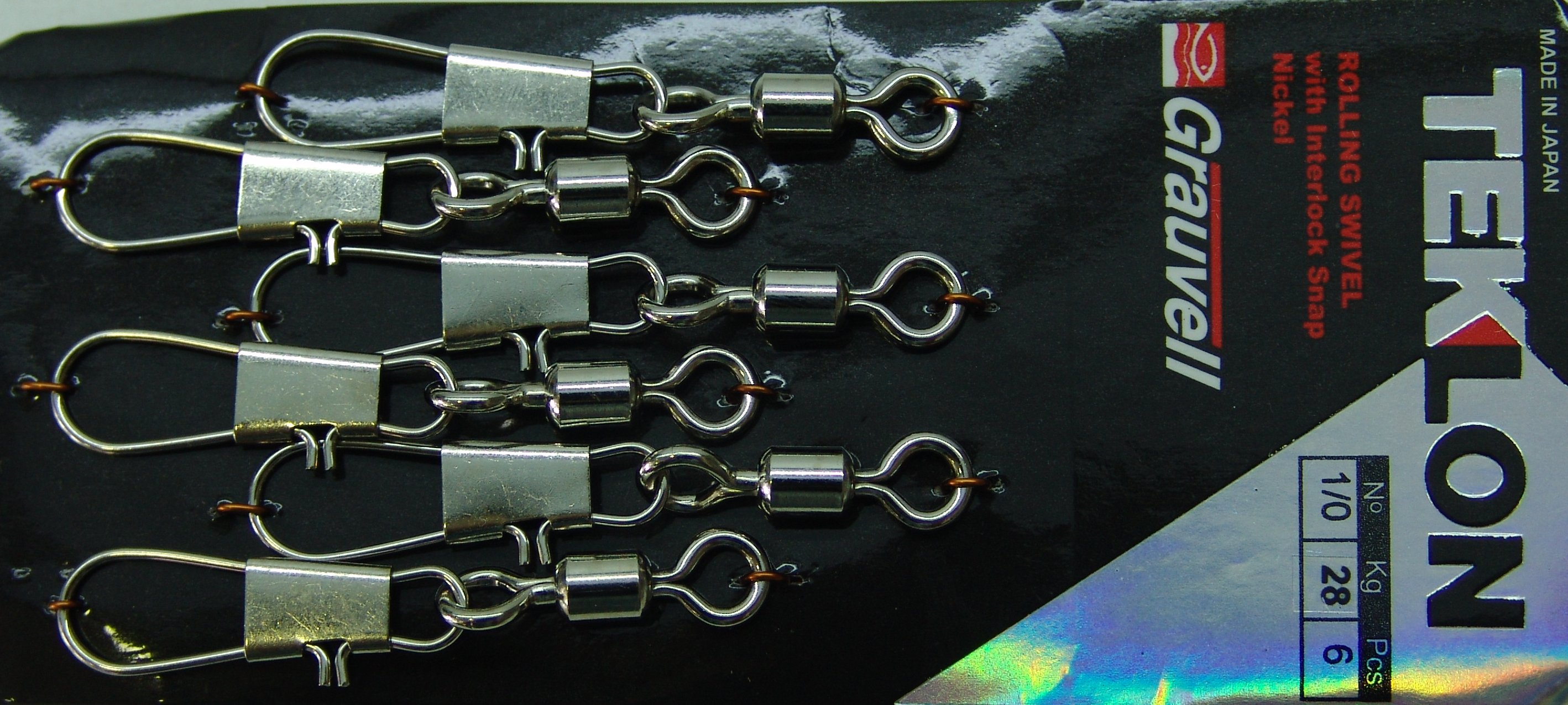 EMERILLON TEKLON ROLLING IMPERDIBLE 1/0 (6 unidades)