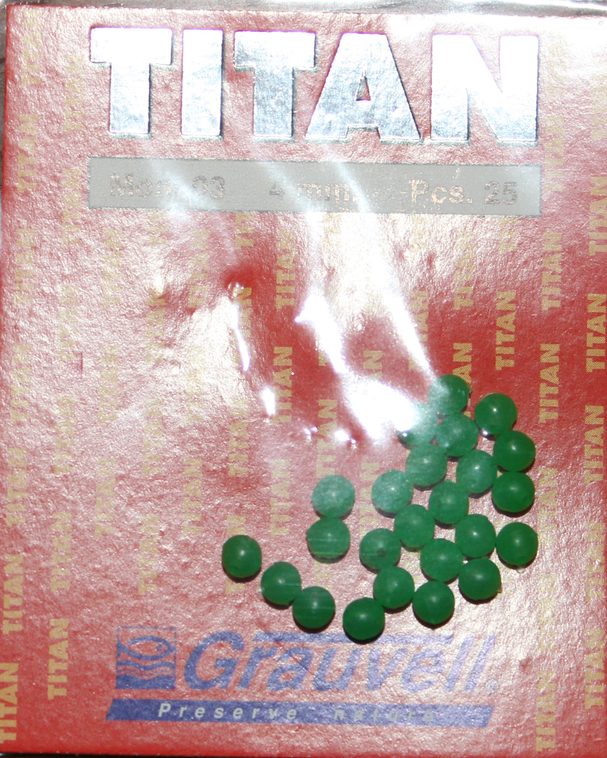 PERLAS 03 4MM GREEN (25 unidades)