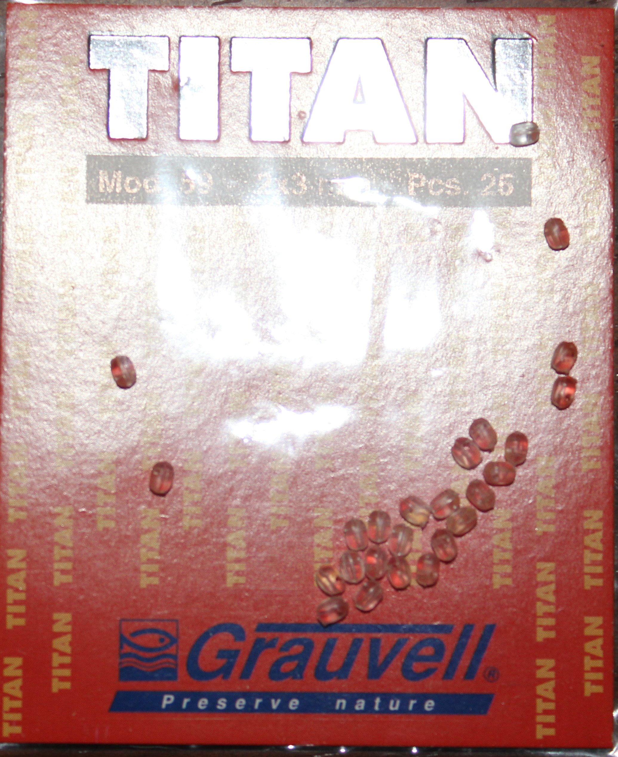 PERLAS 59 DOBLE TALADRO 2X3MM TRANSPARENT (25 un)