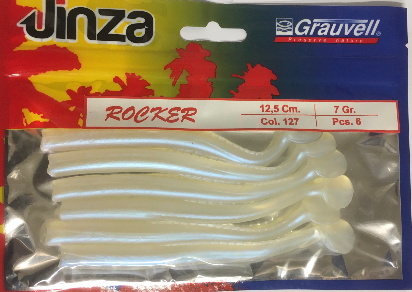 VINILO JINZA ROCKER 12,5CM 127 6PCS