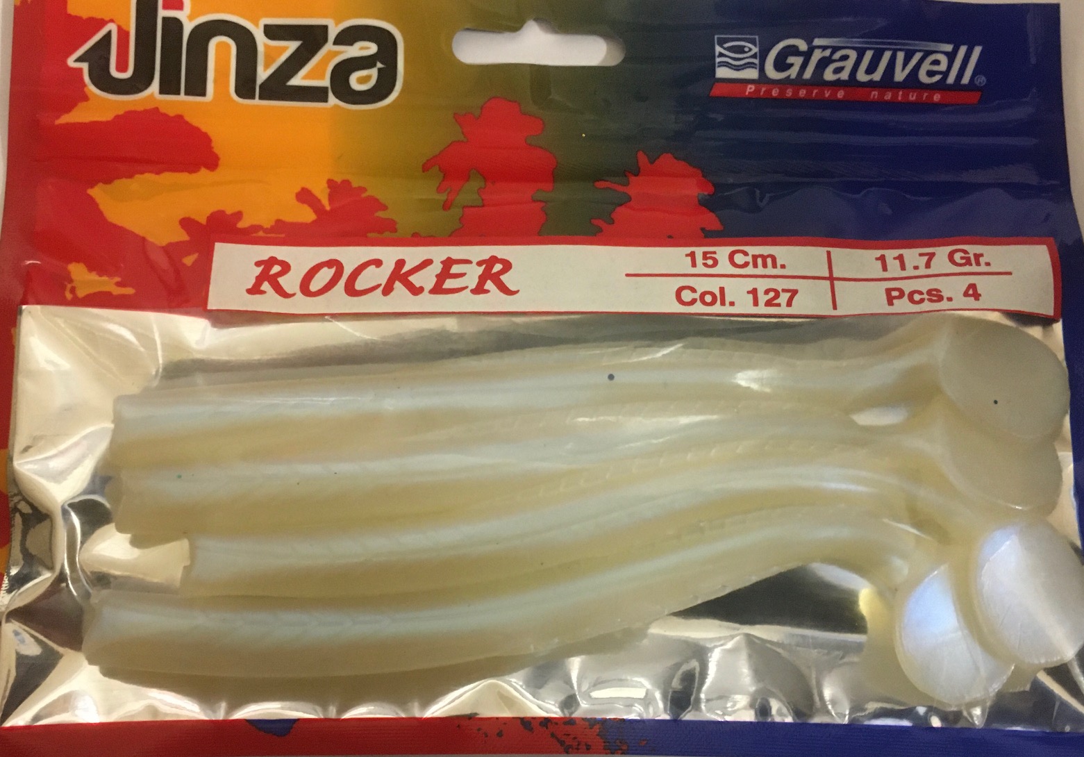 VINILO JINZA ROCKER 15CM 127 4PCS