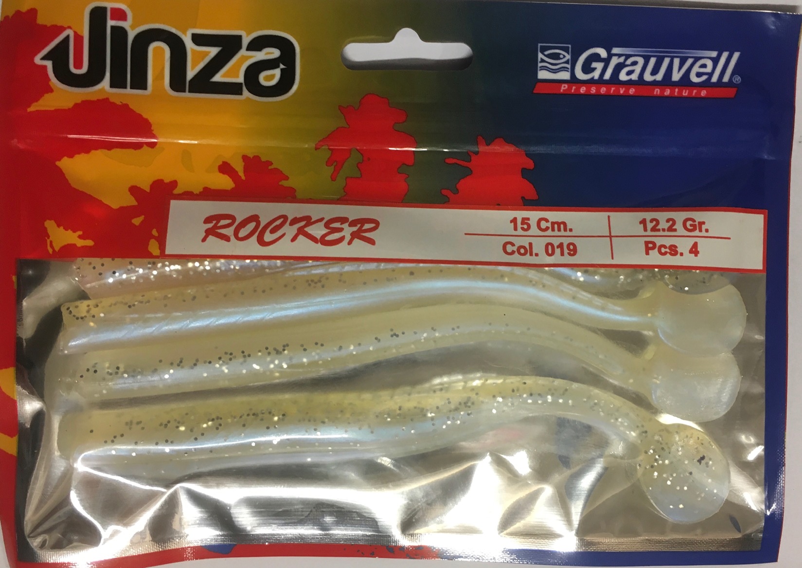 VINILO JINZA ROCKER 15CM 019 4PCS