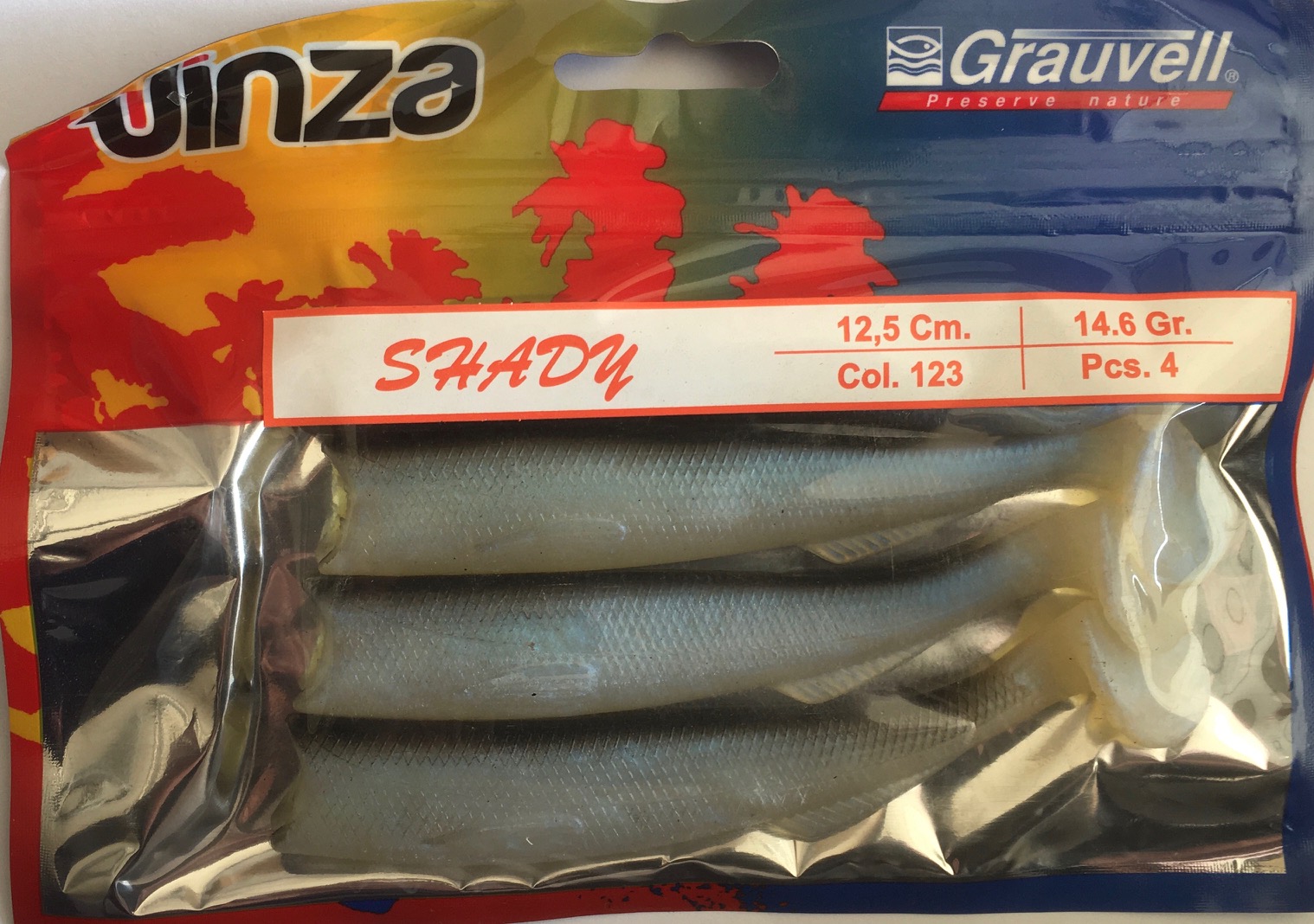 VINILO JINZA SHADY 12,5CM 123 4PCS