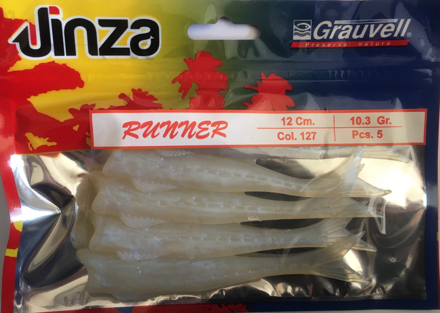 VINILO JINZA RUNNER 12CM 127 5PCS