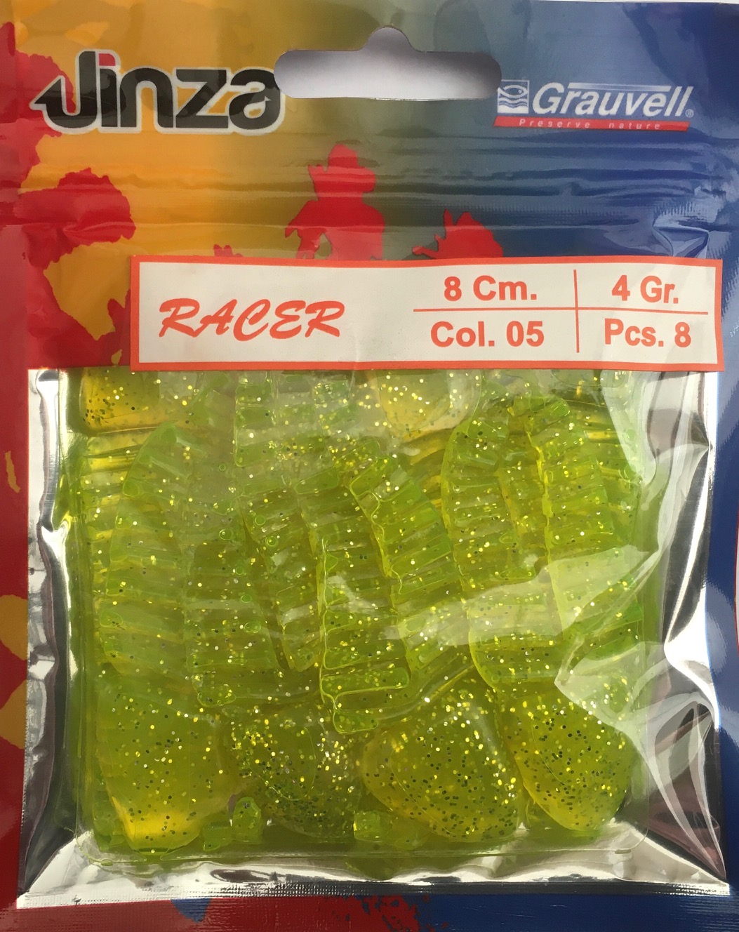 VINILO JINZA RACER 8CM 05 (8 unidades)