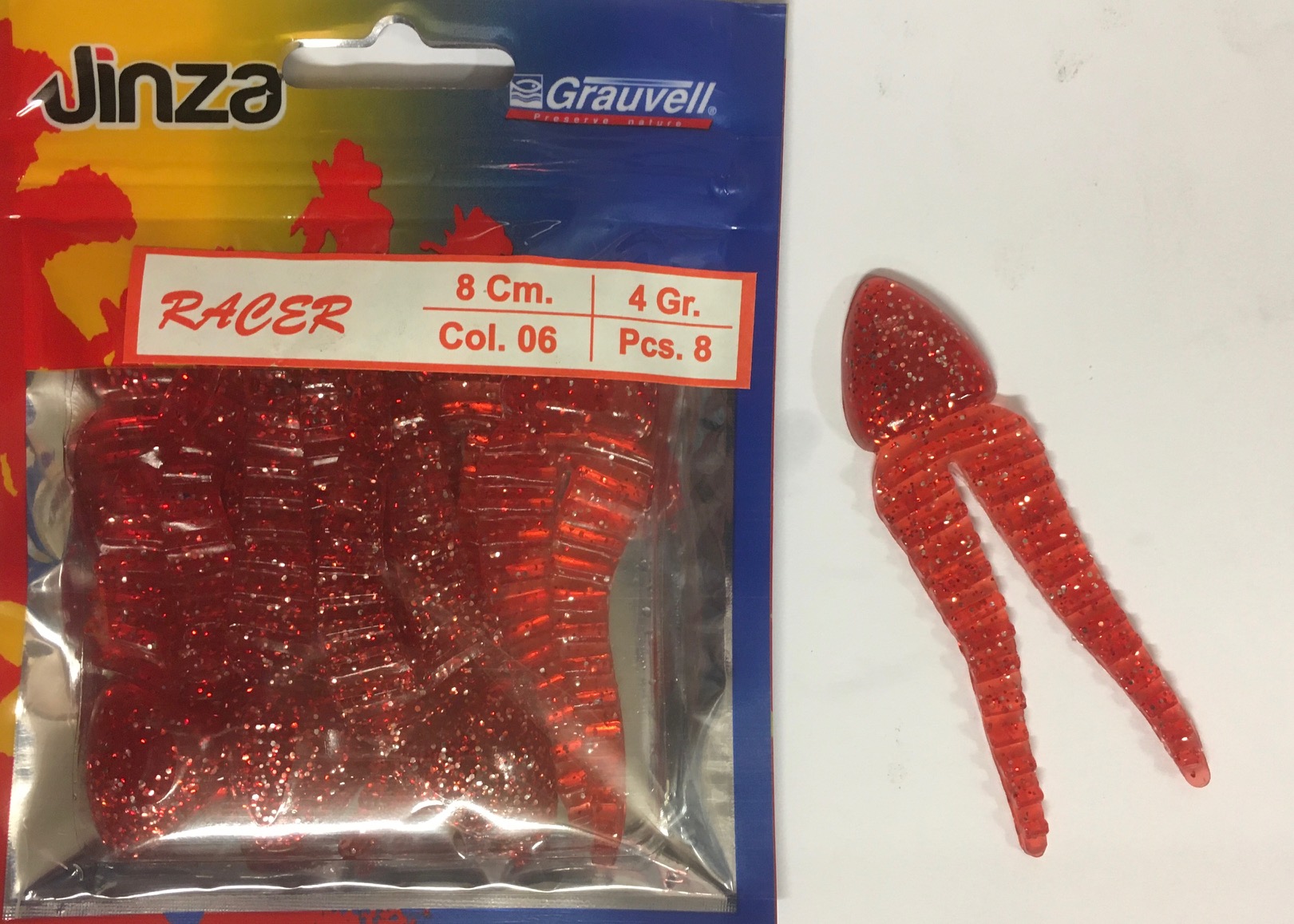 VINILO JINZA RACER 8CM 06 (8 unidades)