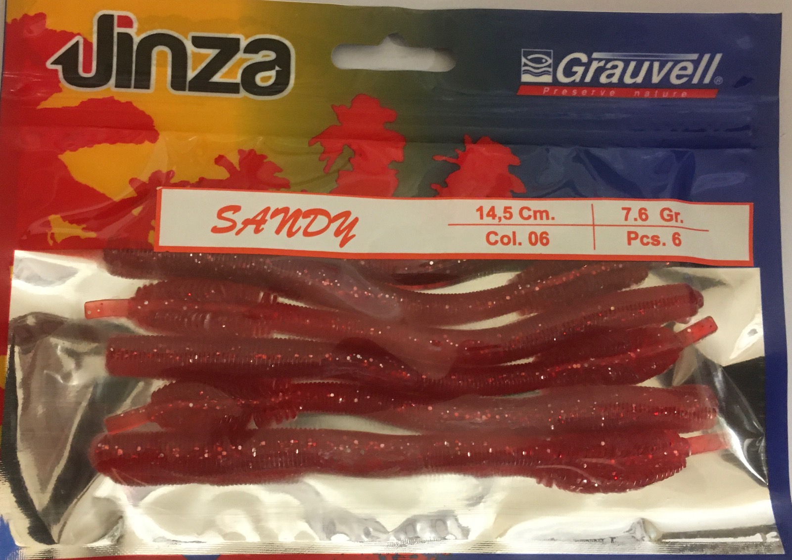 VINILO JINZA SANDY 14,5CM 06 (6 unidades)