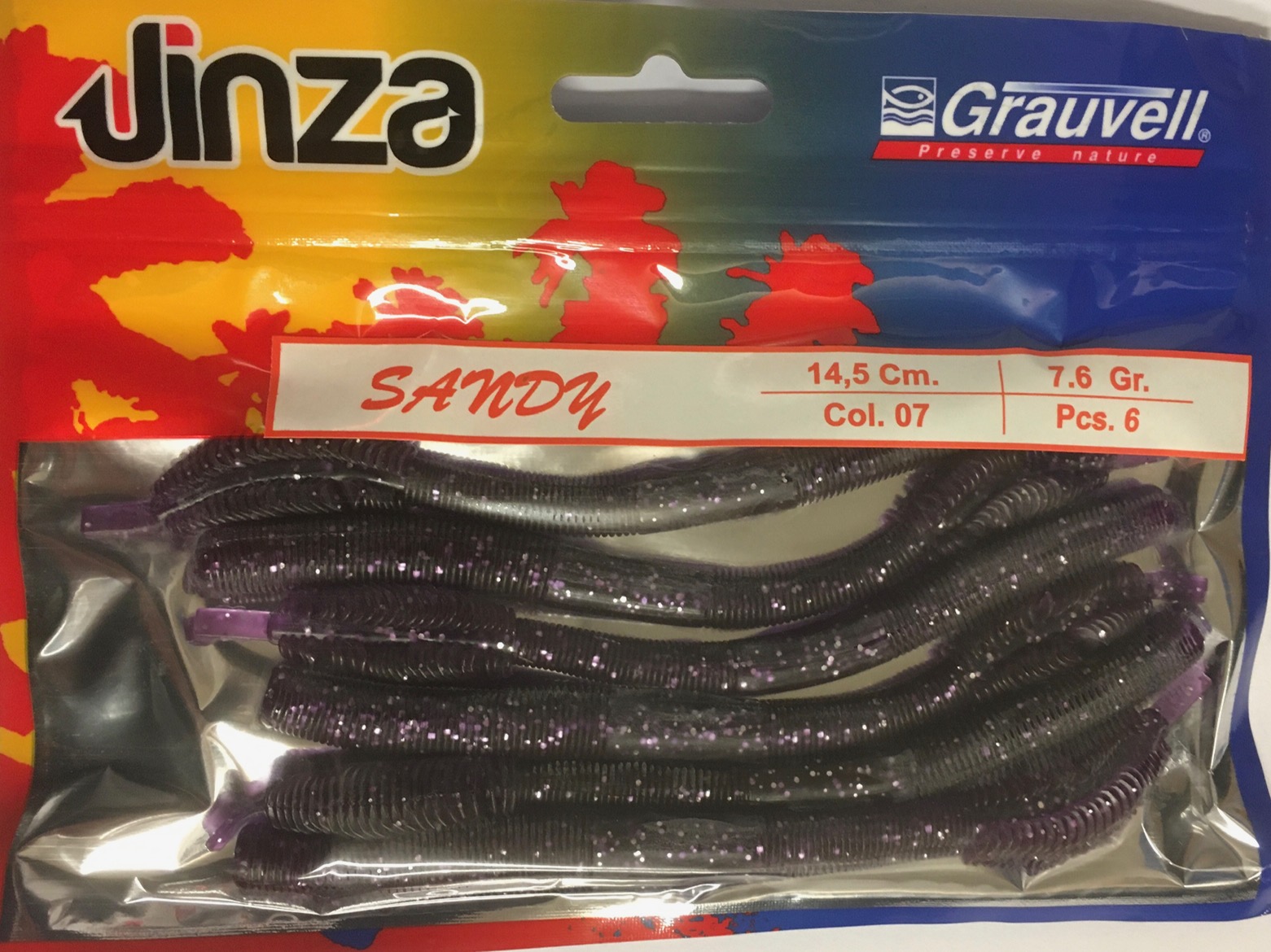 VINILO JINZA SANDY 14,5CM 07 (6 unidades)