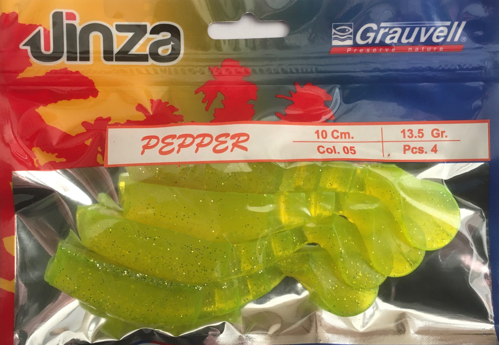 VINILO JINZA PEPPER 10CM 05 (4 unidades)